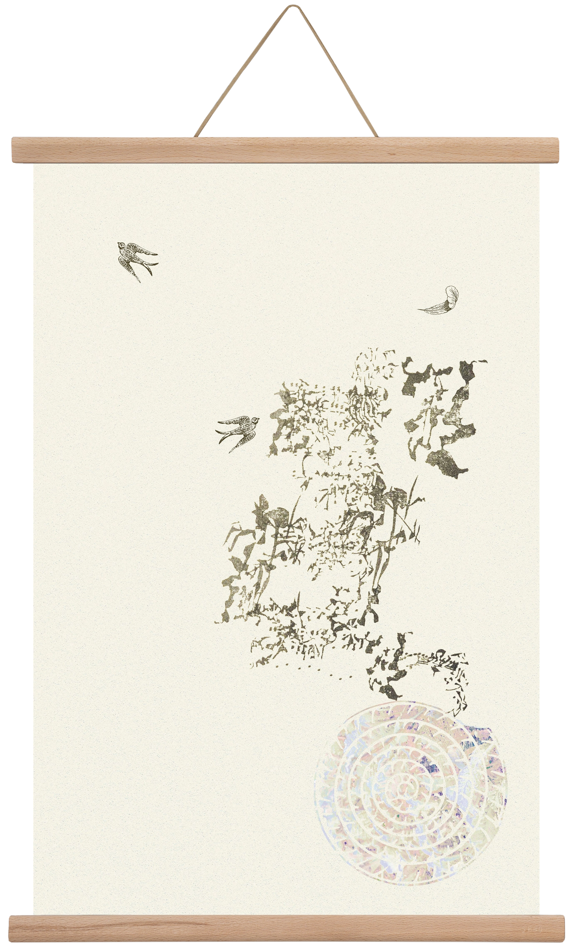 serendipity, 40x60 cm (40x60 cm), Tölgy akasztó