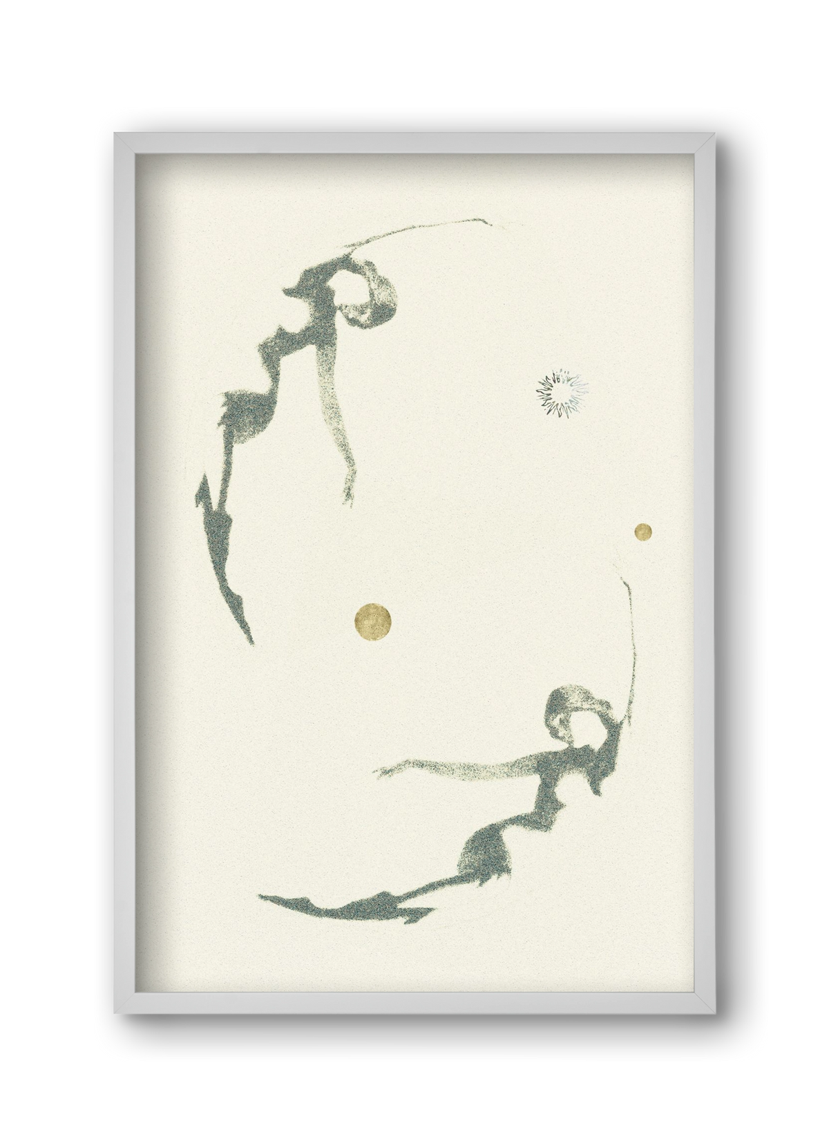 twins, 30x45 cm (30x45 cm), Fehér keret