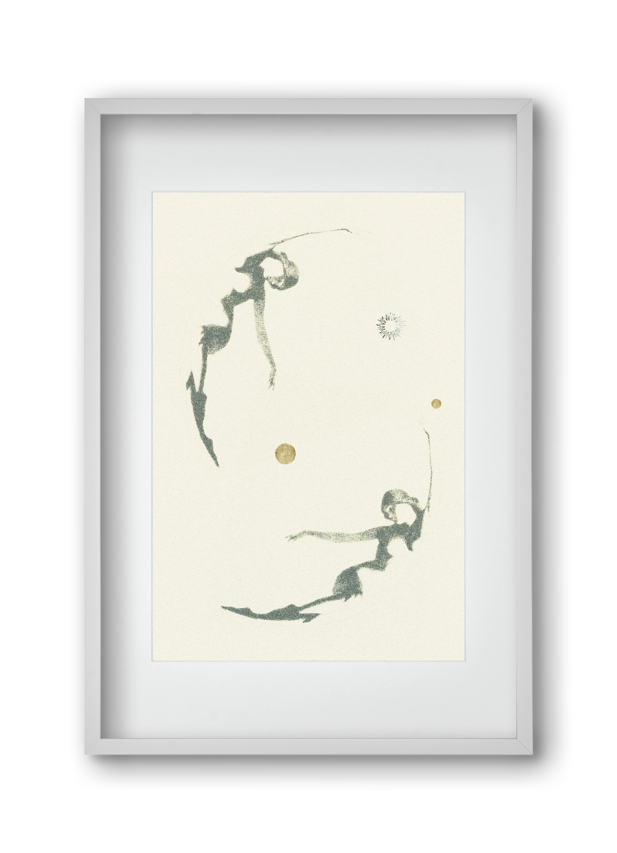 twins, 30x45 cm (20x30 cm), Fehér keret, paszpartuval