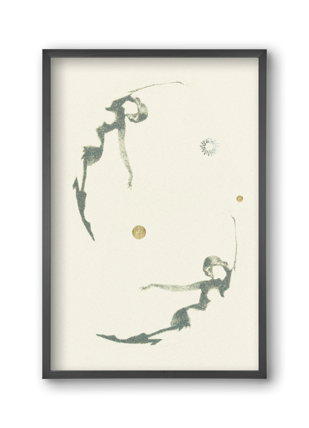 twins, 30x45 cm (30x45 cm), Fekete keret