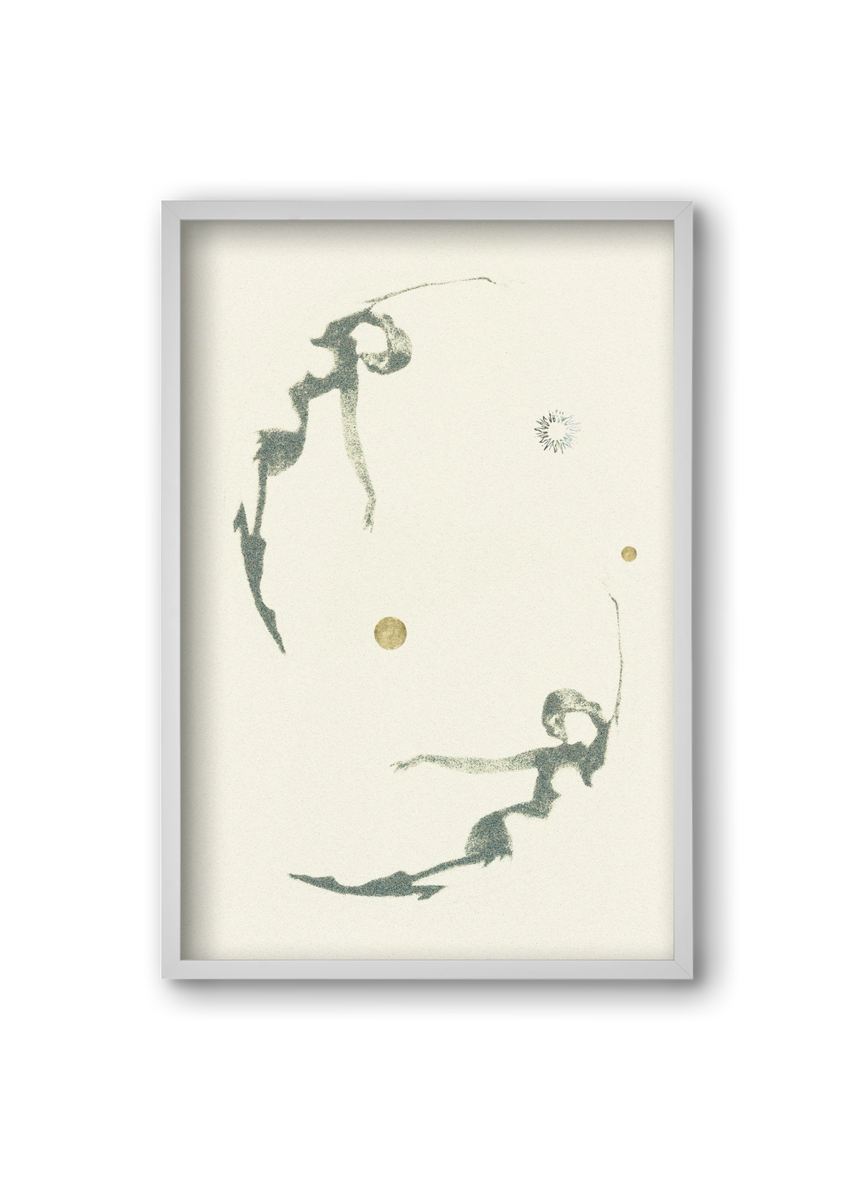 twins, 20x30 cm (20x30 cm), Fehér keret