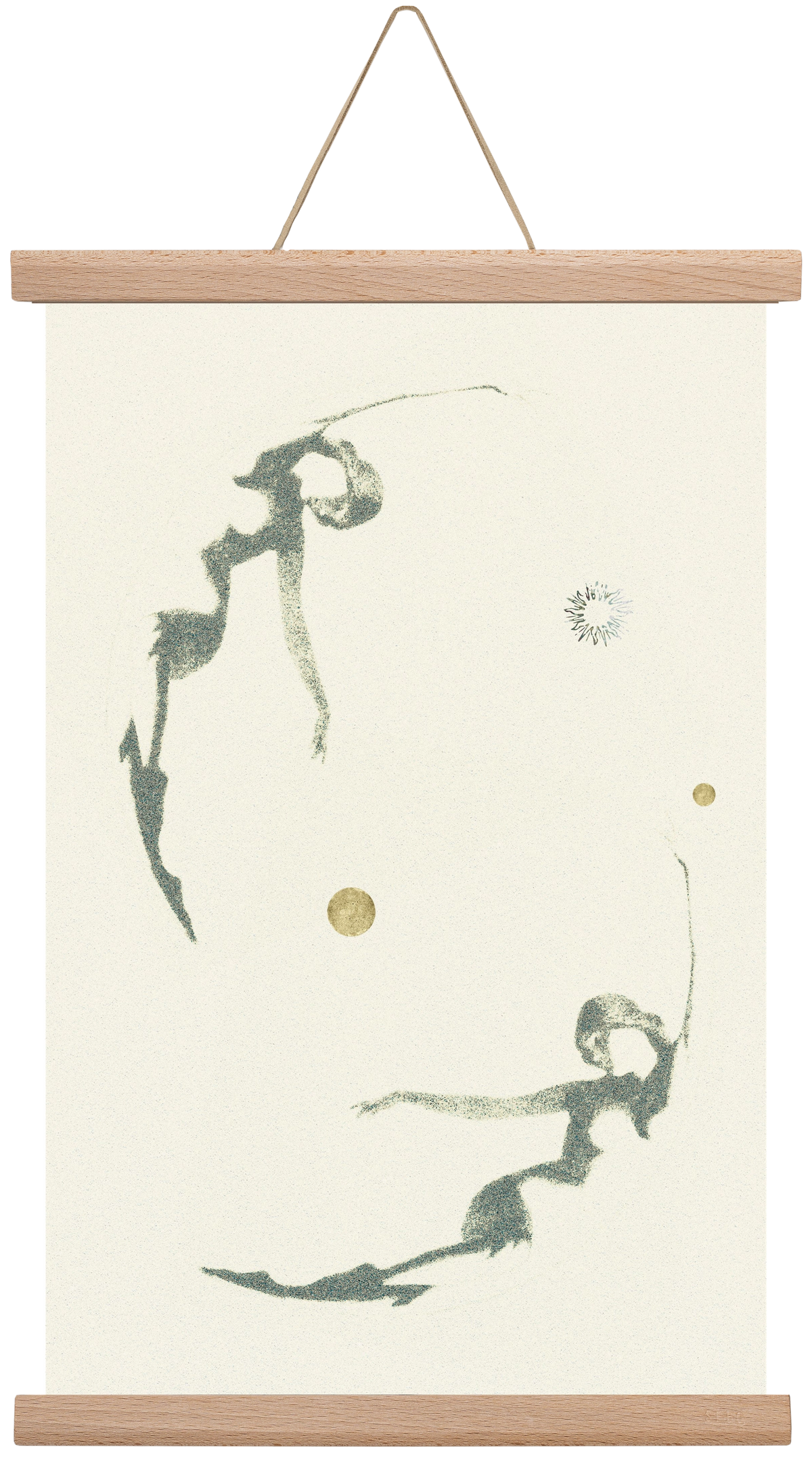 twins, 30x45 cm (30x45 cm), Tölgy akasztó