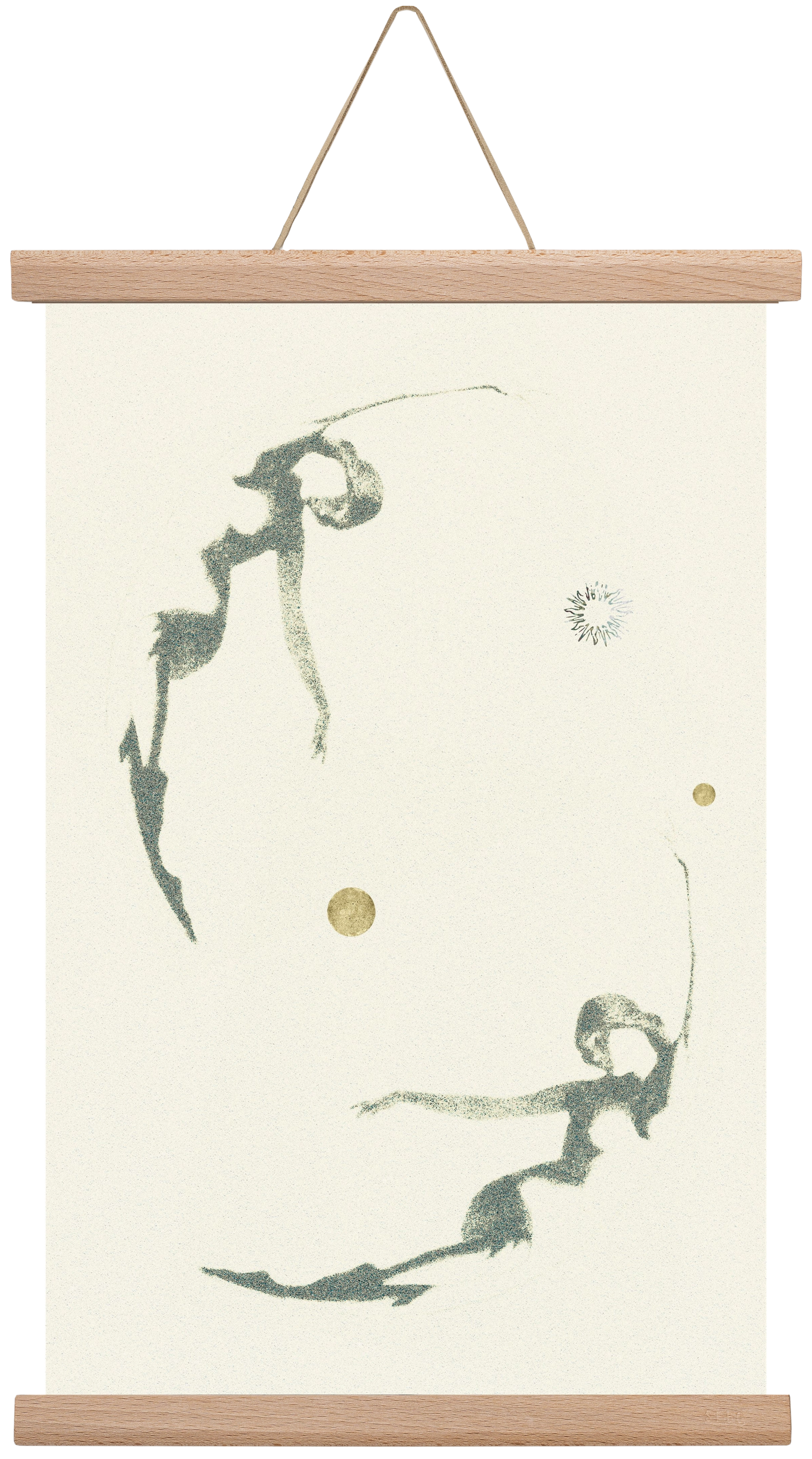 twins, 30x45 cm (30x45 cm), Tölgy akasztó