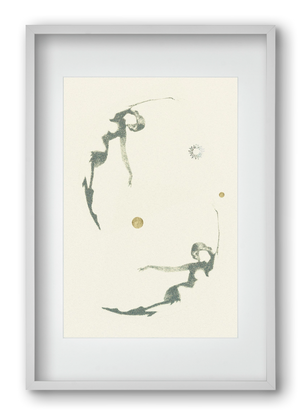 twins, 40x60 cm (30x45 cm), Fehér keret, paszpartuval