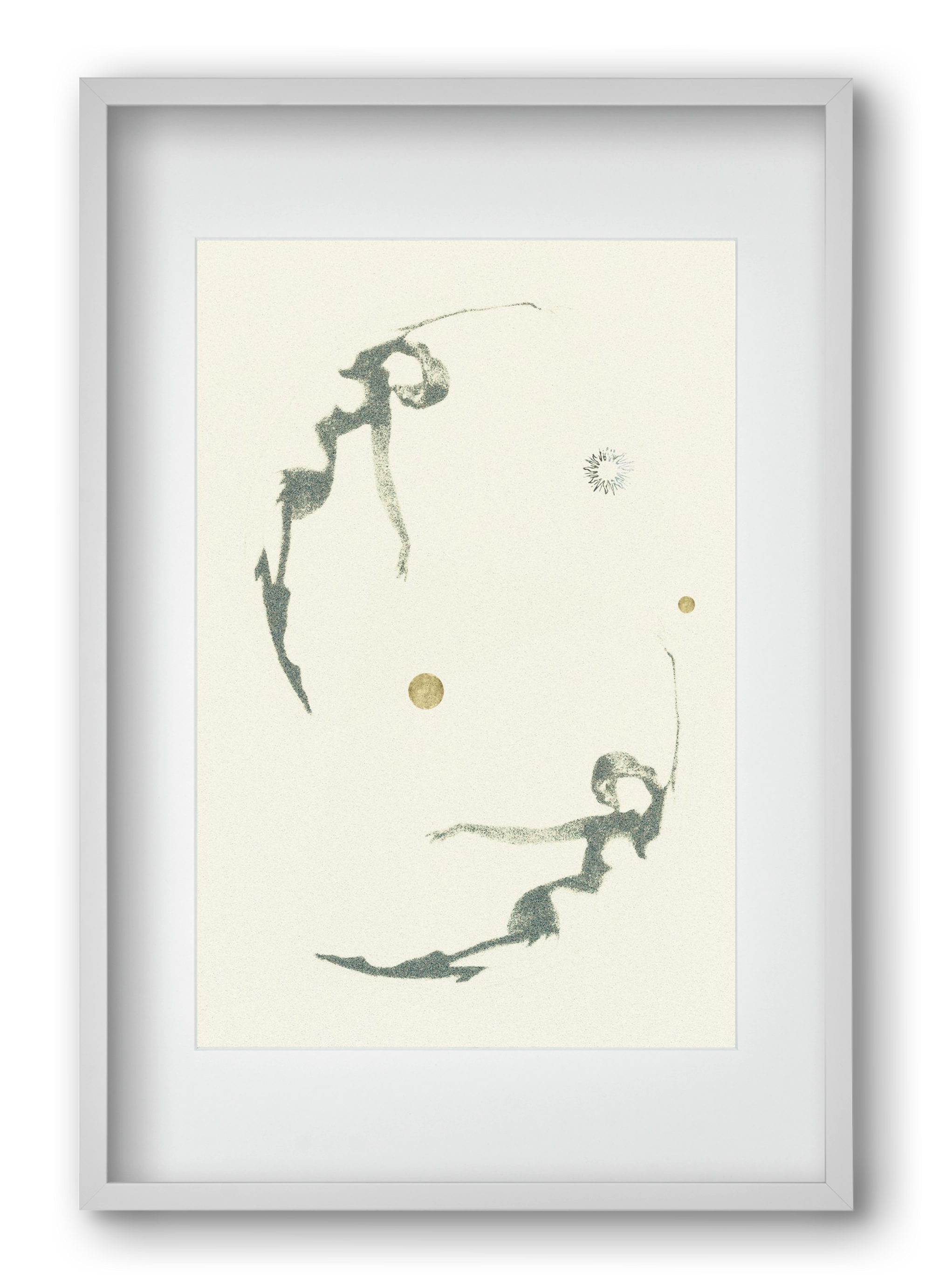 twins, 40x60 cm (30x45 cm), Fehér keret, paszpartuval