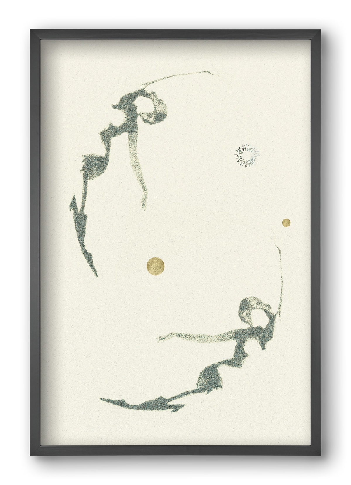 twins, 40x60 cm (40x60 cm), Fekete keret