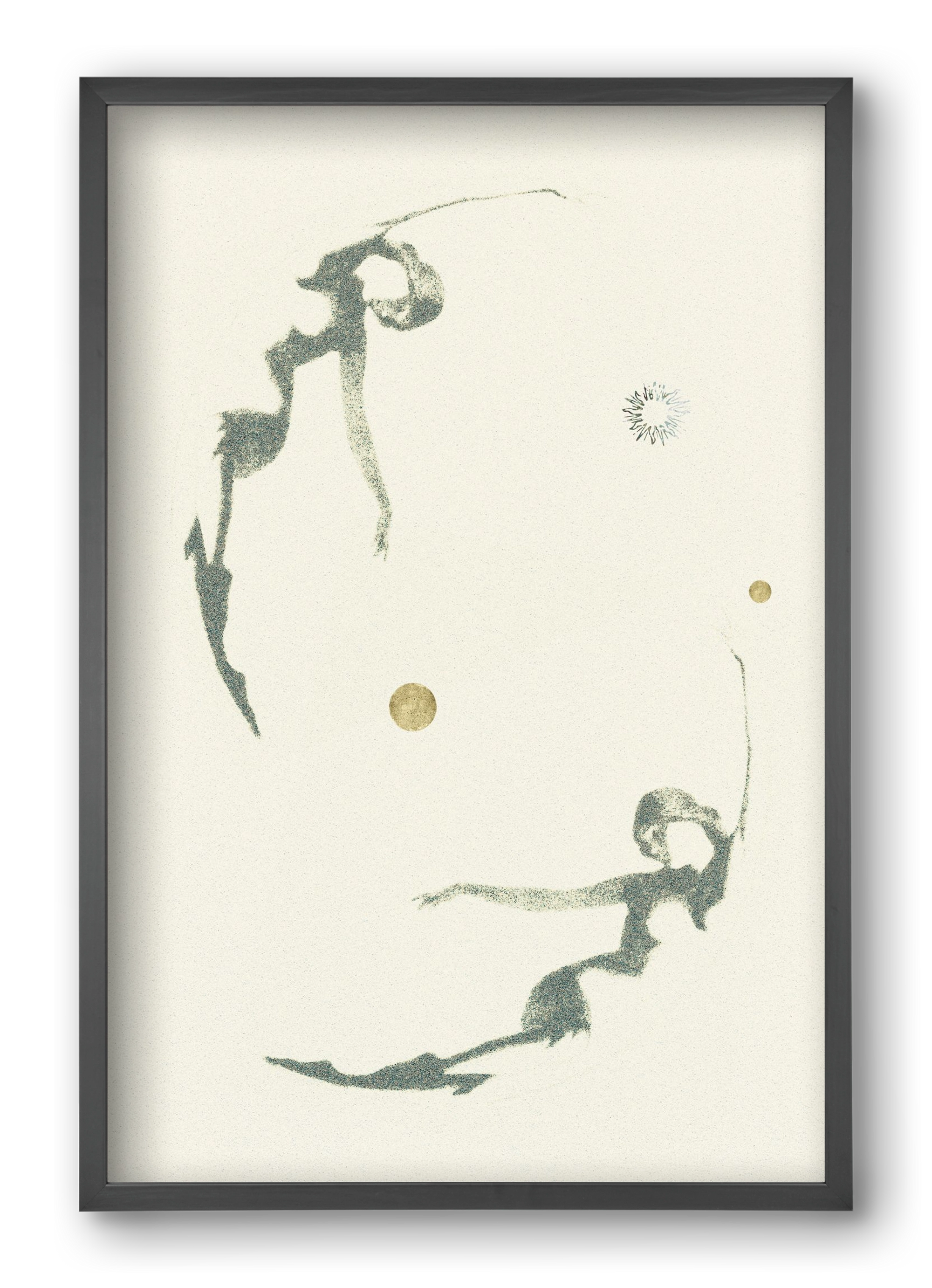 twins, 40x60 cm (40x60 cm), Fekete keret