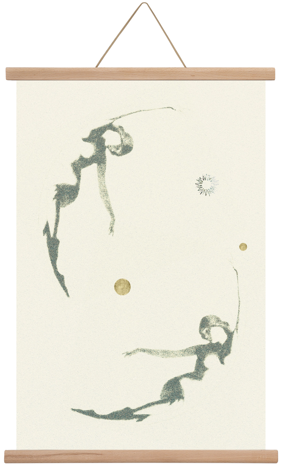 twins, 40x60 cm (40x60 cm), Tölgy akasztó