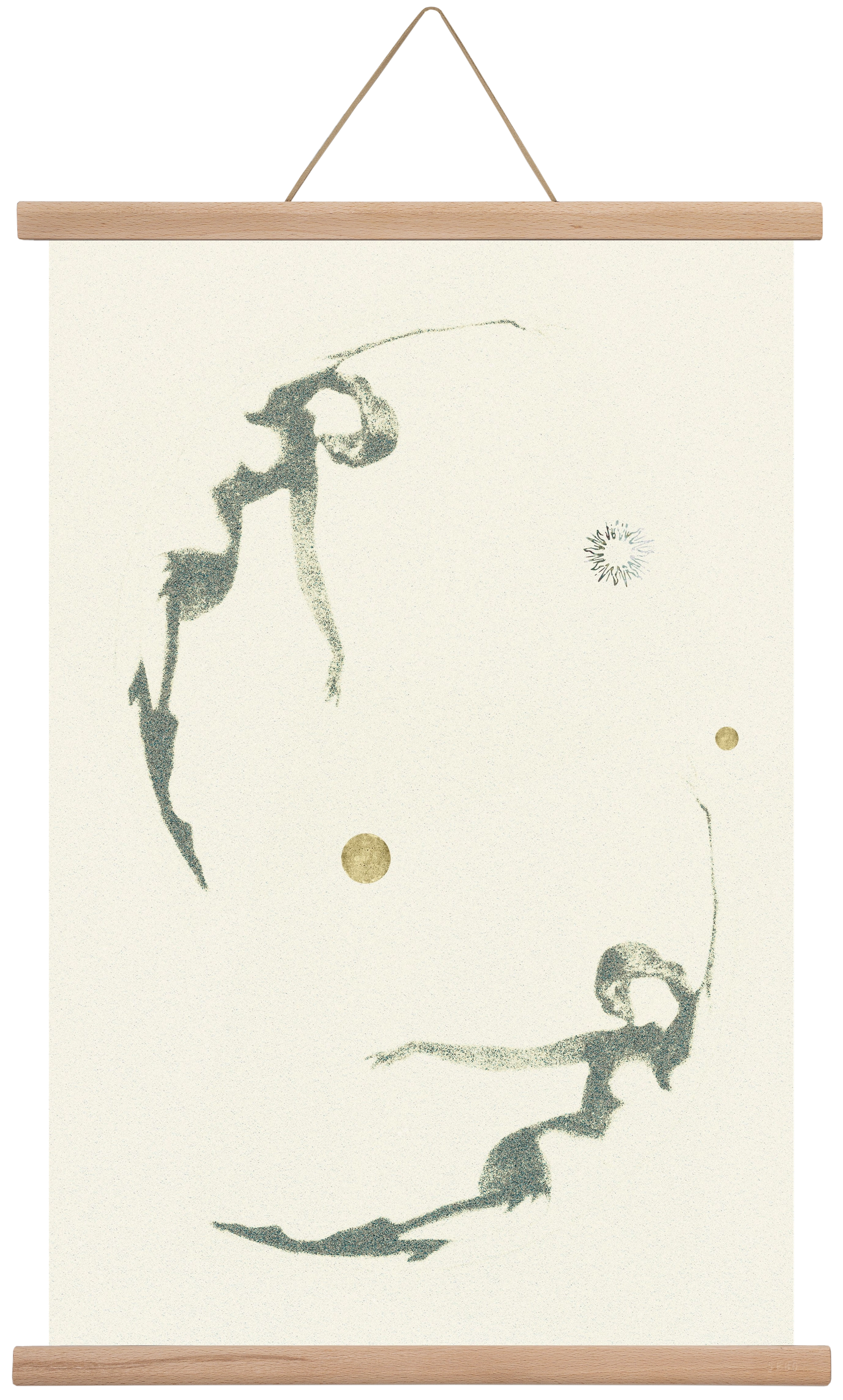 twins, 40x60 cm (40x60 cm), Tölgy akasztó