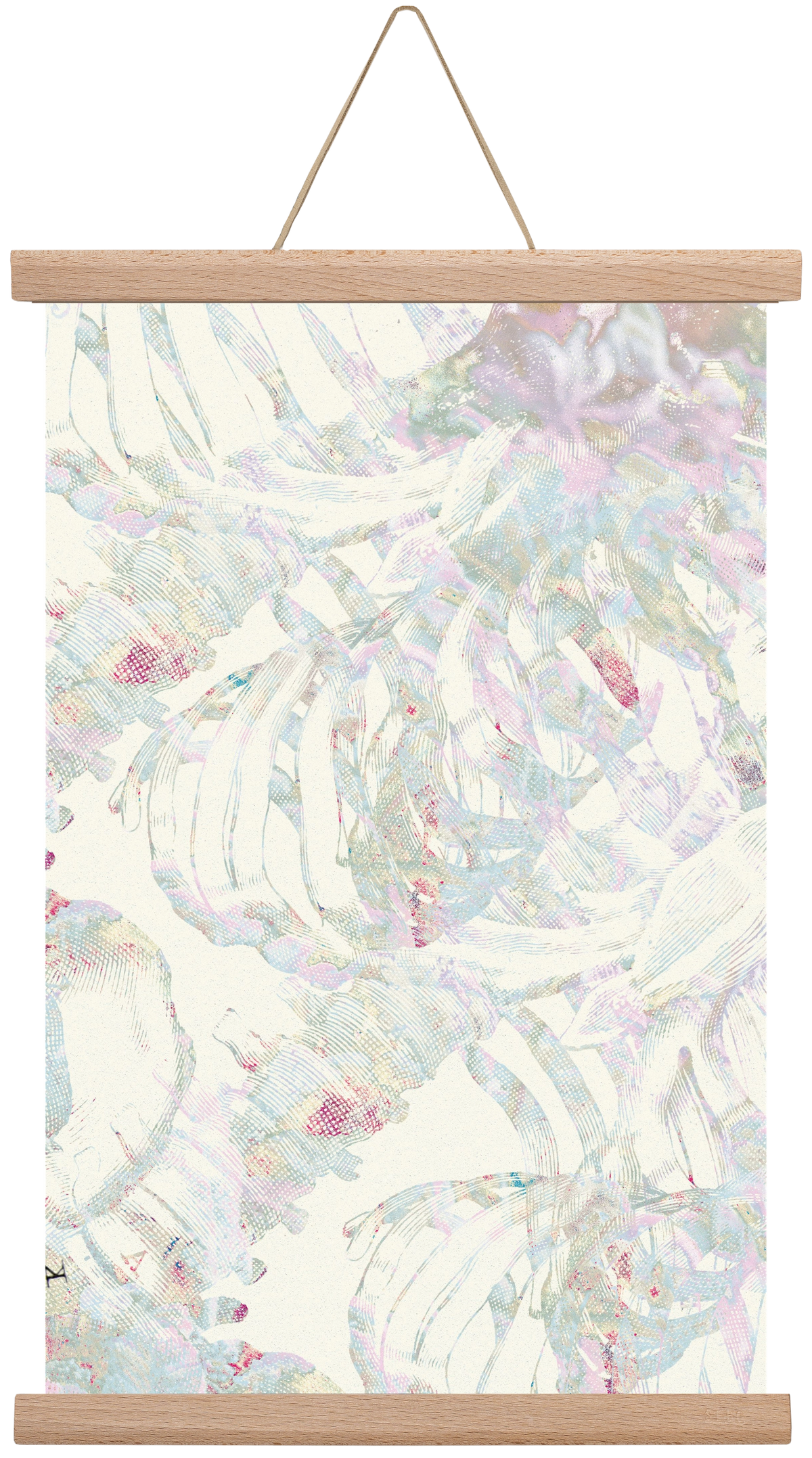 in between cages, 30x45 cm (30x45 cm), Tölgy akasztó