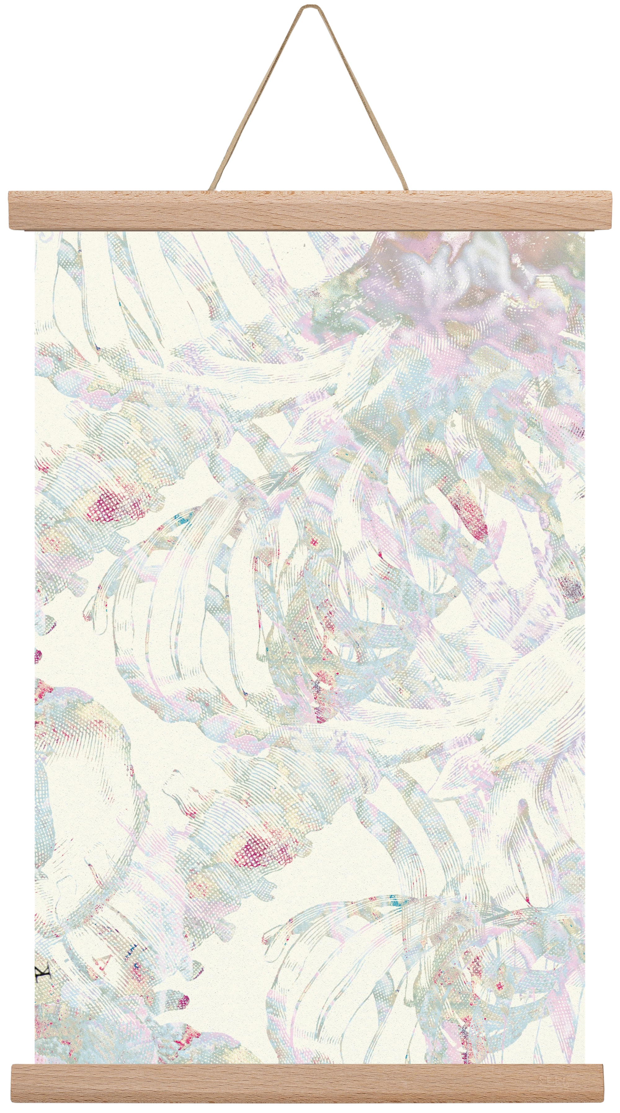 in between cages, 30x45 cm (30x45 cm), Tölgy akasztó