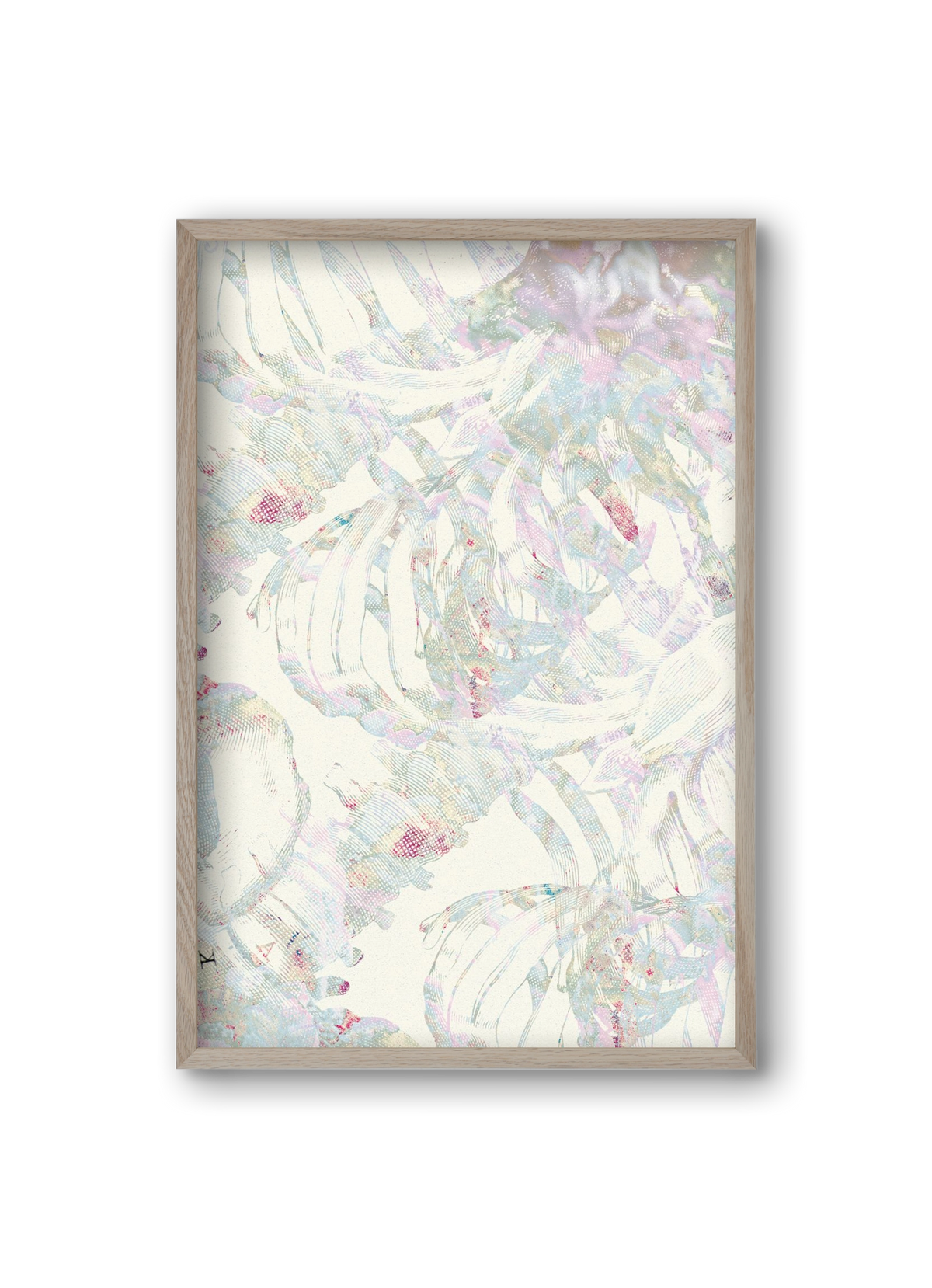 in between cages, 20x30 cm (20x30 cm), Tölgy keret