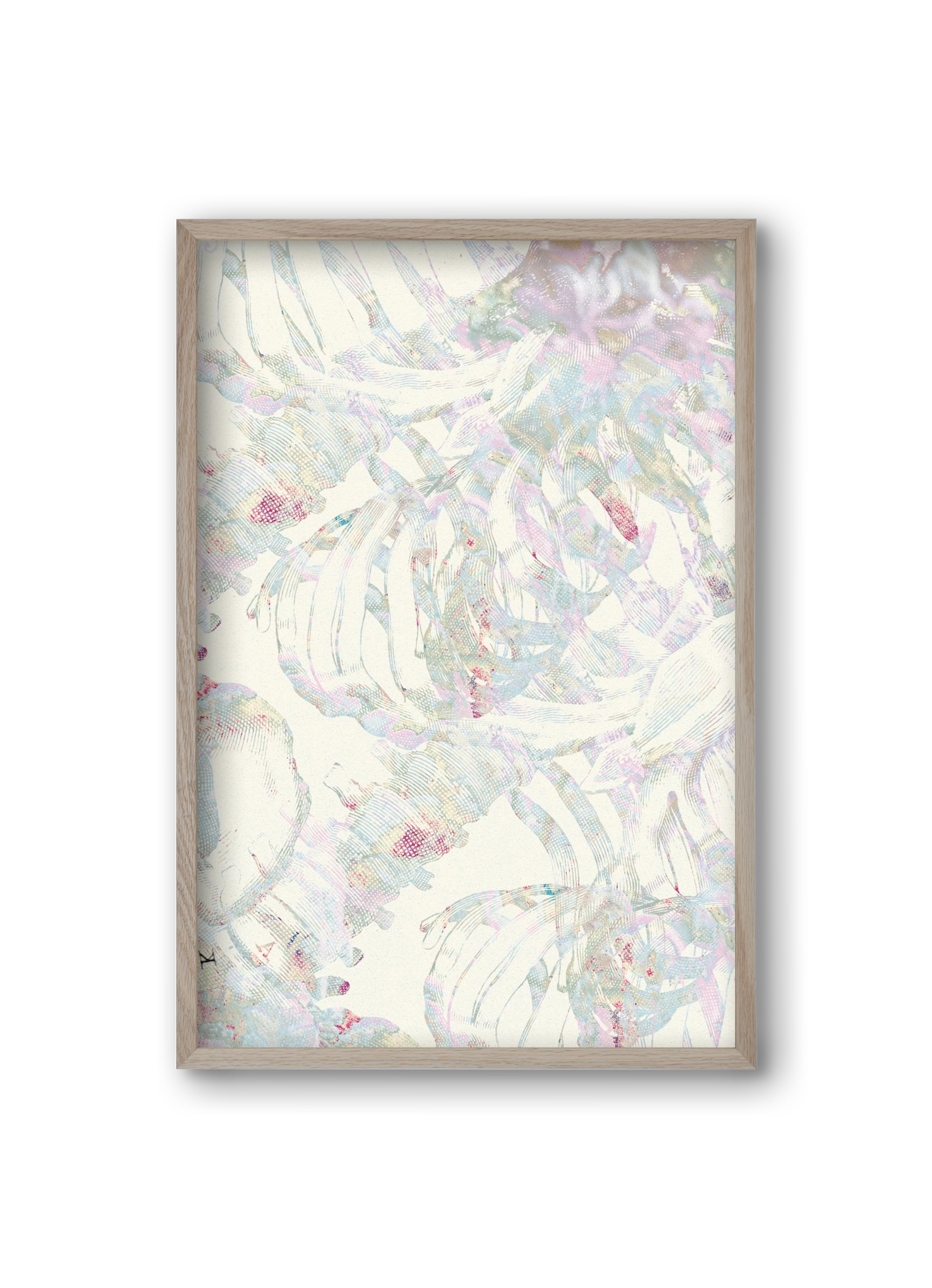 in between cages, 20x30 cm (20x30 cm), Tölgy keret