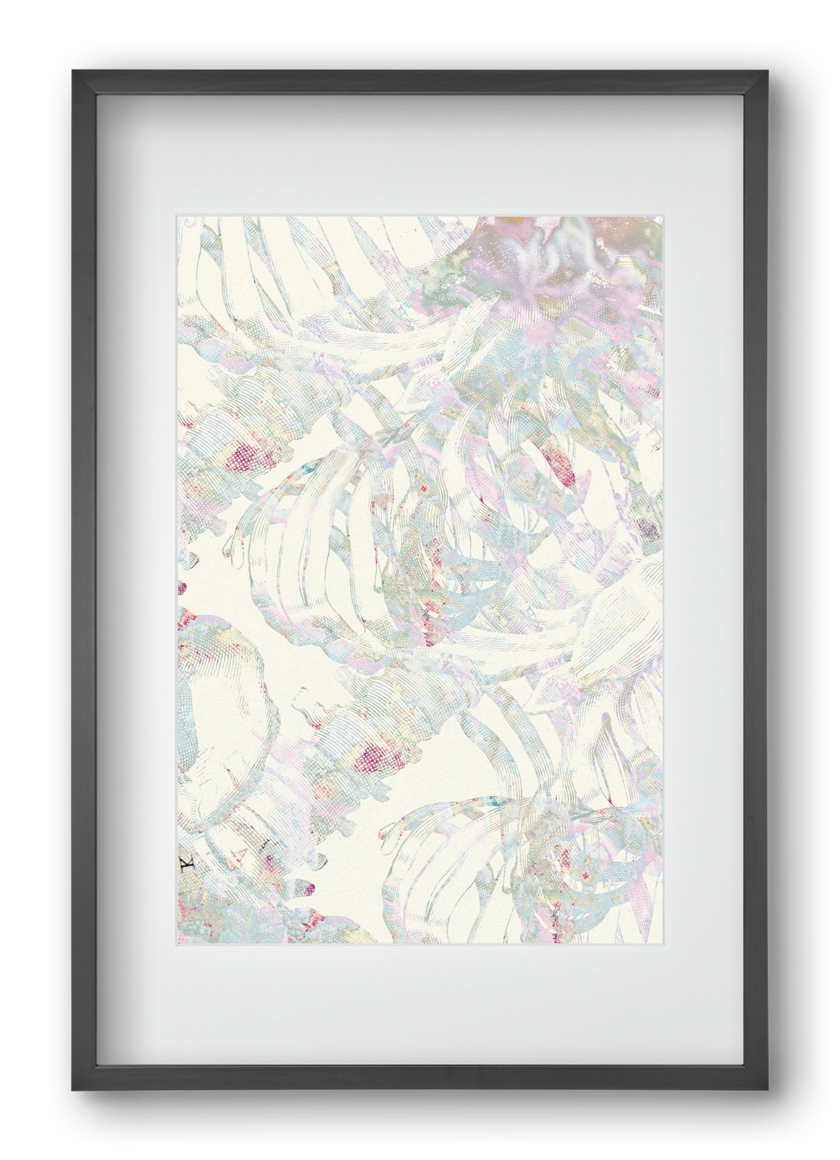 in between cages, 40x60 cm (30x45 cm), Fekete keret, paszpartuval