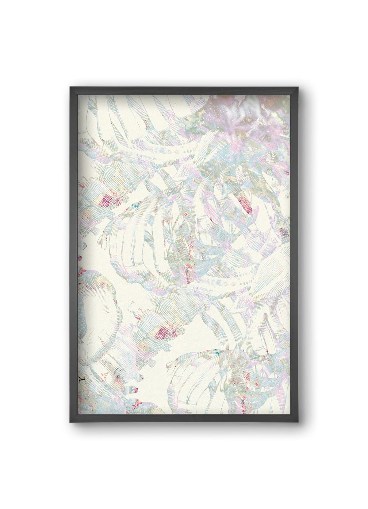 in between cages, 20x30 cm (20x30 cm), Fekete keret