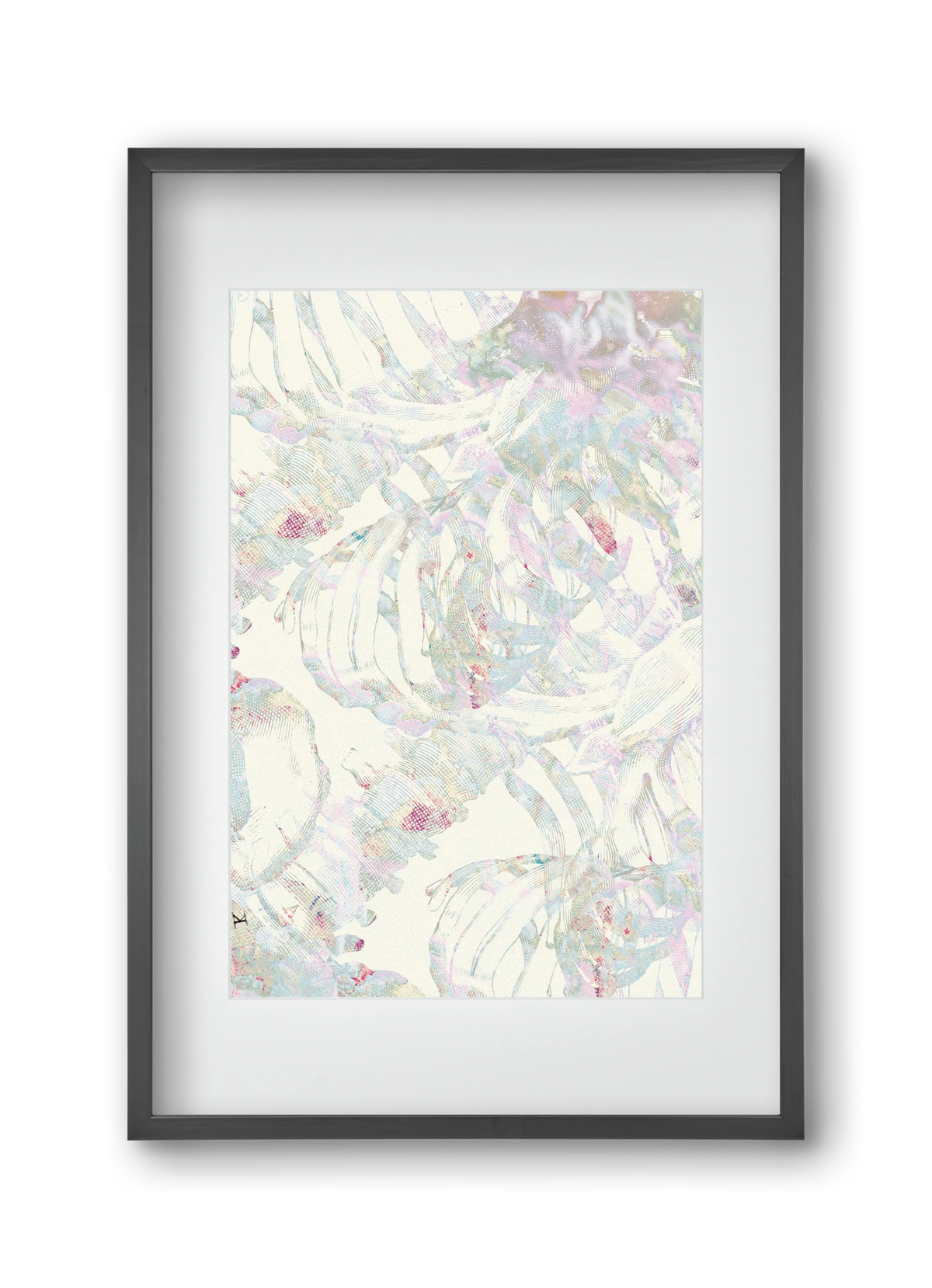 in between cages, 30x45 cm (20x30 cm), Fekete keret, paszpartuval