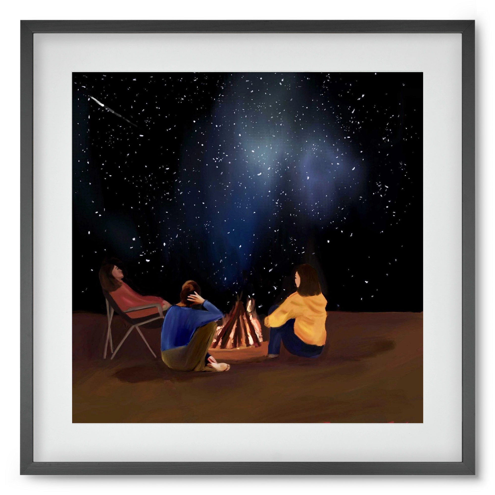  A SKY FULL OF STARS, 50x50 cm (40x40 cm), Fekete keret, paszpartuval