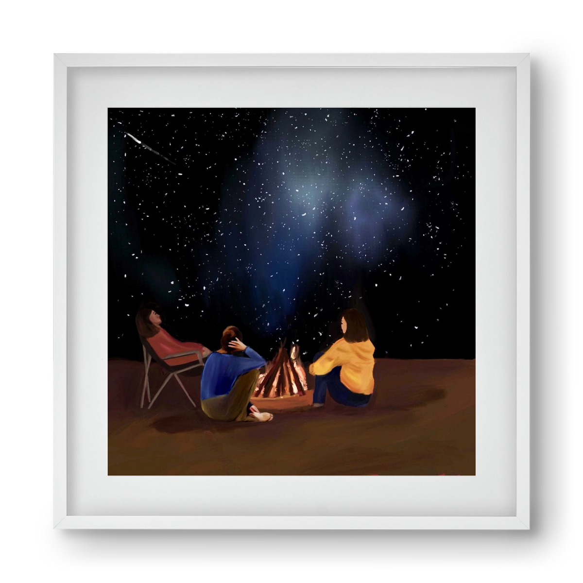  A SKY FULL OF STARS, 40x40 cm (30x30 cm), Fehér keret, paszpartuval