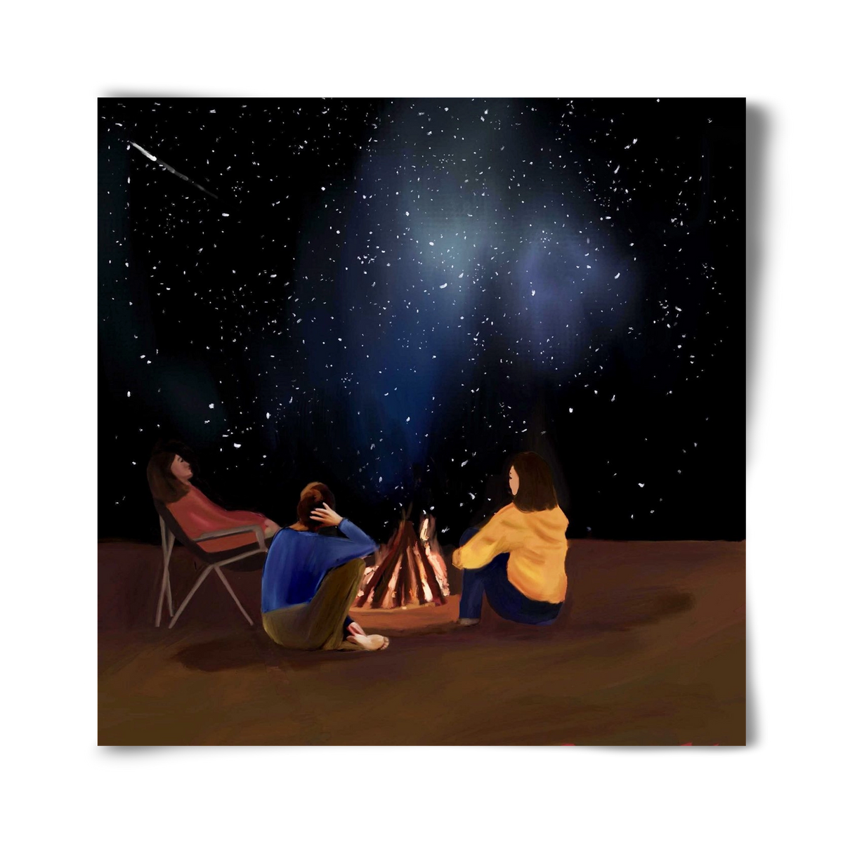  A SKY FULL OF STARS, 40x40 cm, Keret nélkül