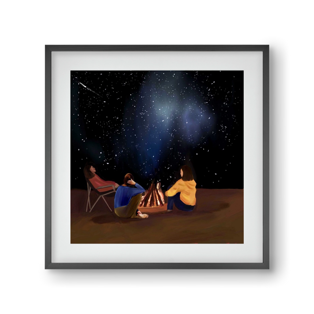  A SKY FULL OF STARS, 30x30 cm (20x20 cm), Fekete keret, paszpartuval