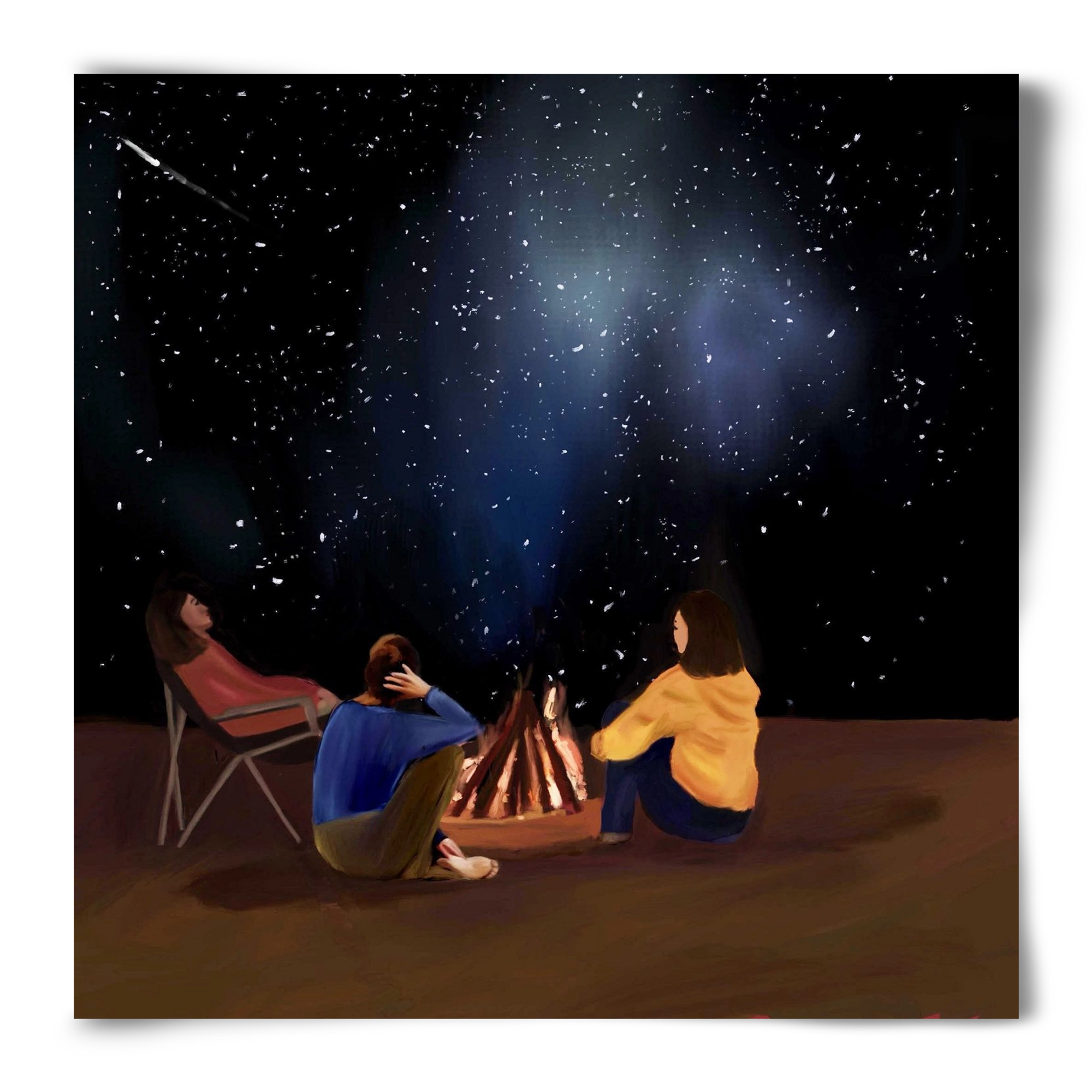  A SKY FULL OF STARS, 50x50 cm, Keret nélkül