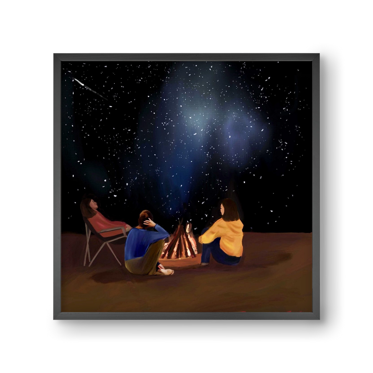  A SKY FULL OF STARS, 30x30 cm (30x30 cm), Fekete keret