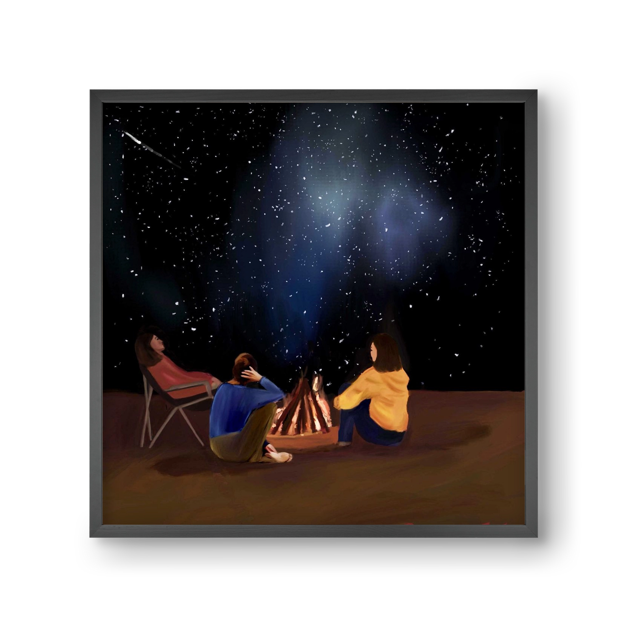  A SKY FULL OF STARS, 30x30 cm (30x30 cm), Fekete keret