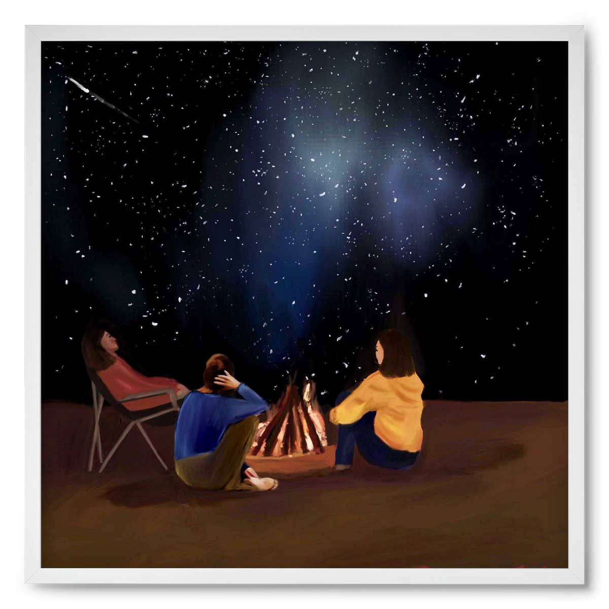  A SKY FULL OF STARS, 50x50 cm (50x50 cm), Fehér keret