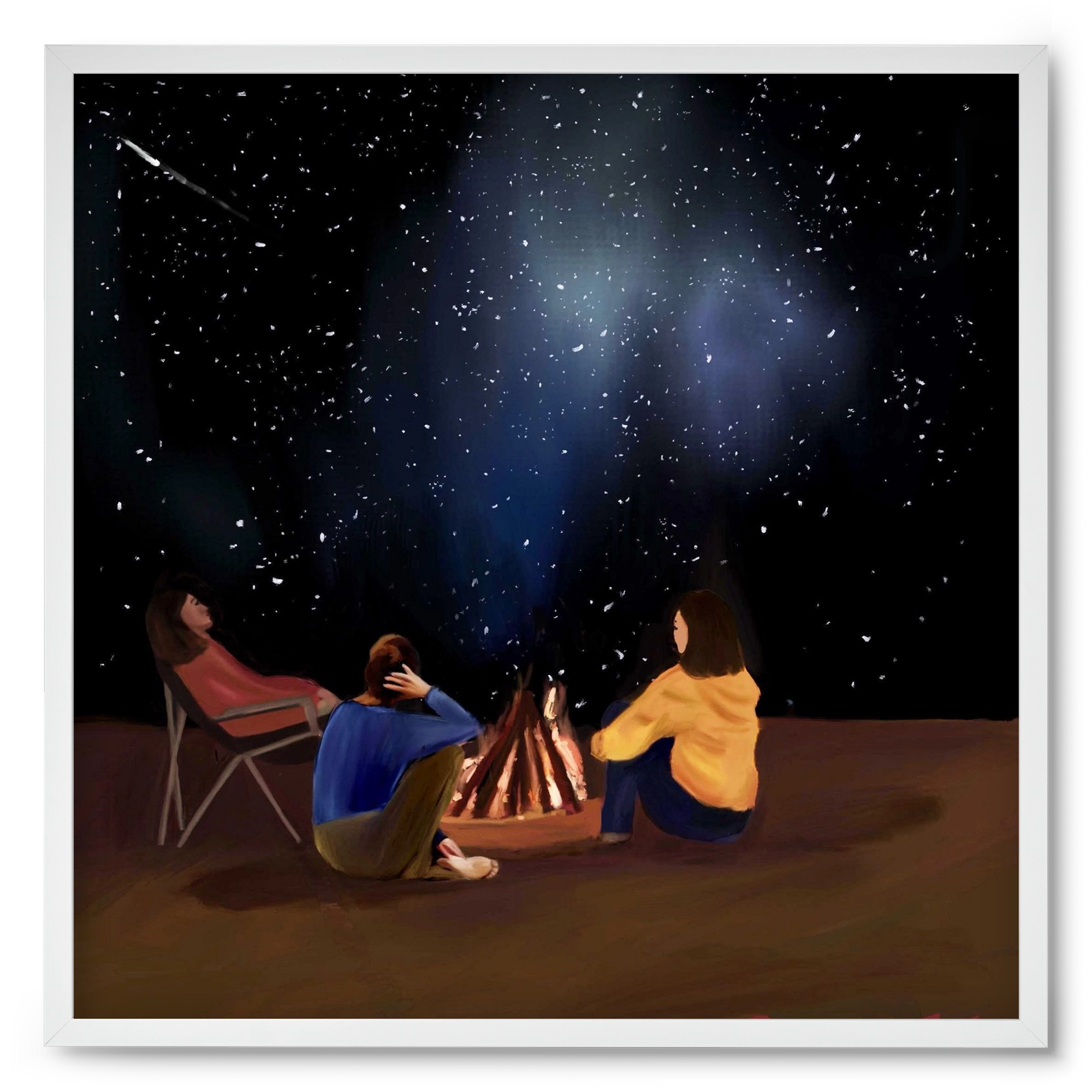  A SKY FULL OF STARS, 50x50 cm (50x50 cm), Fehér keret