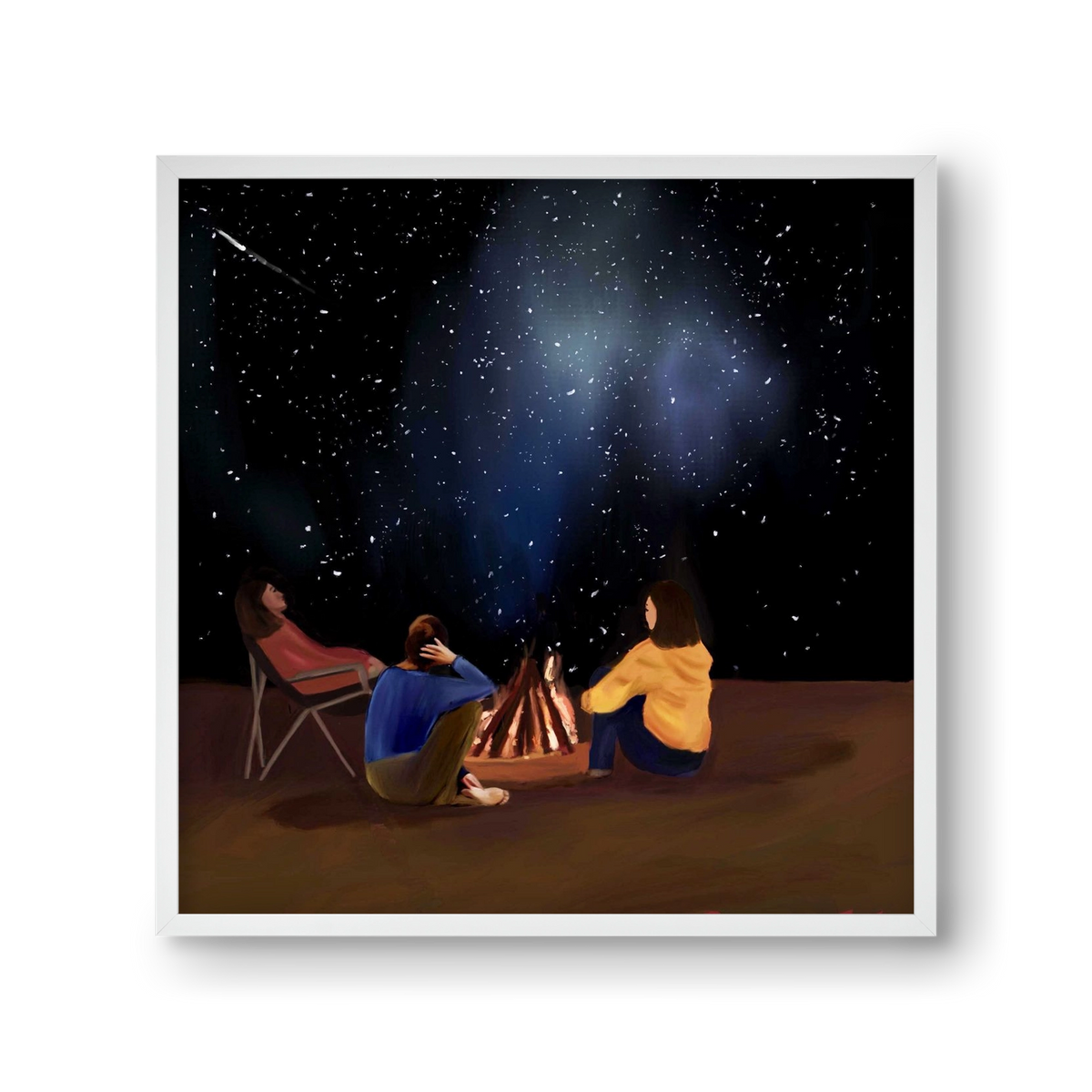  A SKY FULL OF STARS, 30x30 cm (30x30 cm), Fehér keret