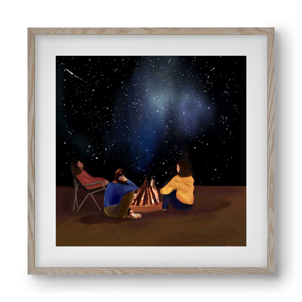  A SKY FULL OF STARS, 40x40 cm (30x30 cm), Tölgy keret, paszpartuval