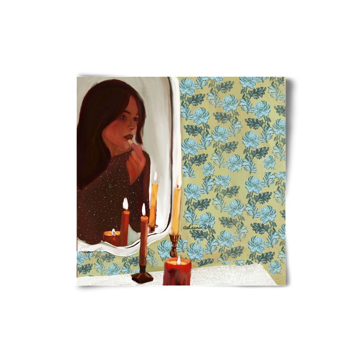 MIRROR MUSINGS, 20x20 cm, Keret nélkül