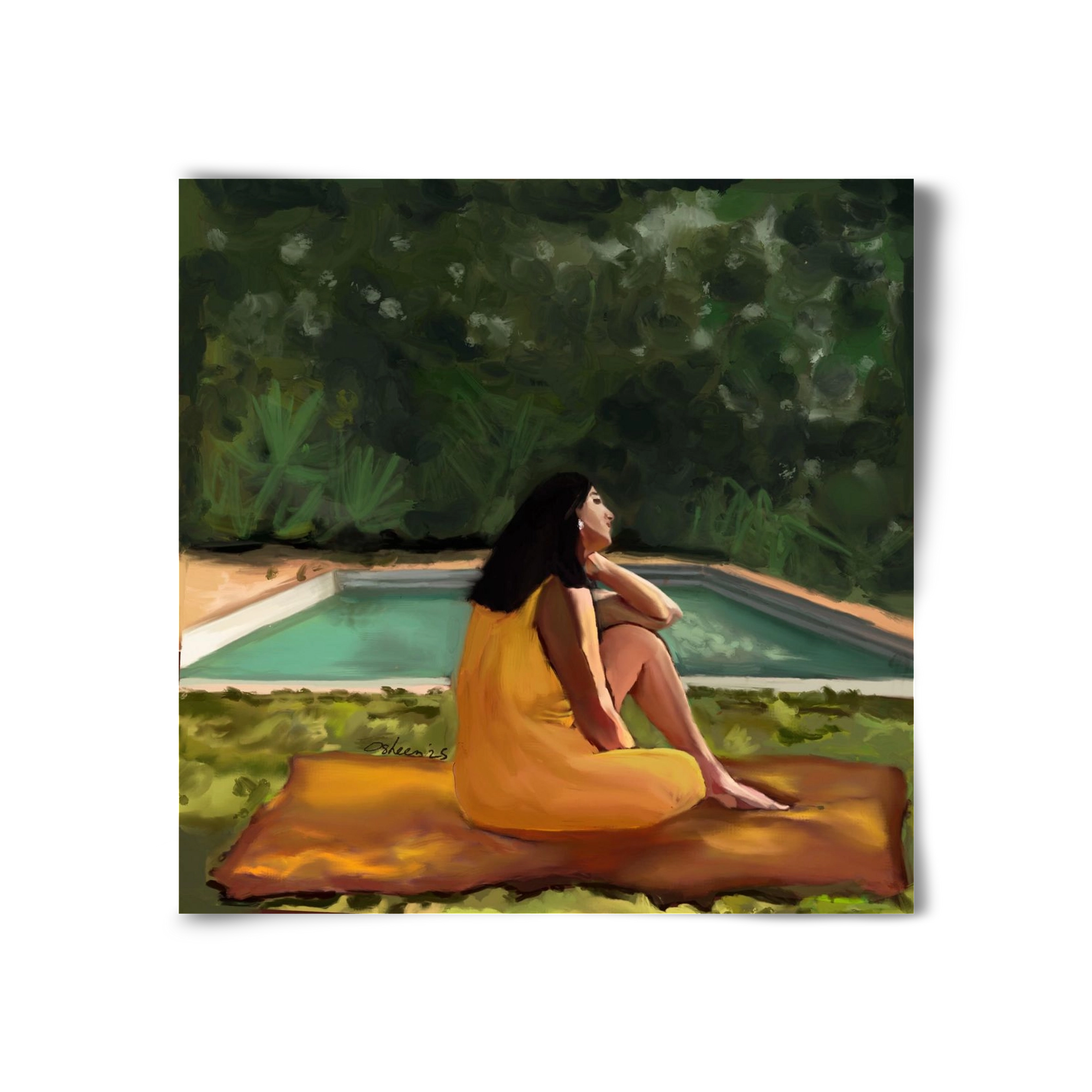 GOLDEN HOUR THOUGHTS, 30x30 cm, Keret nélkül