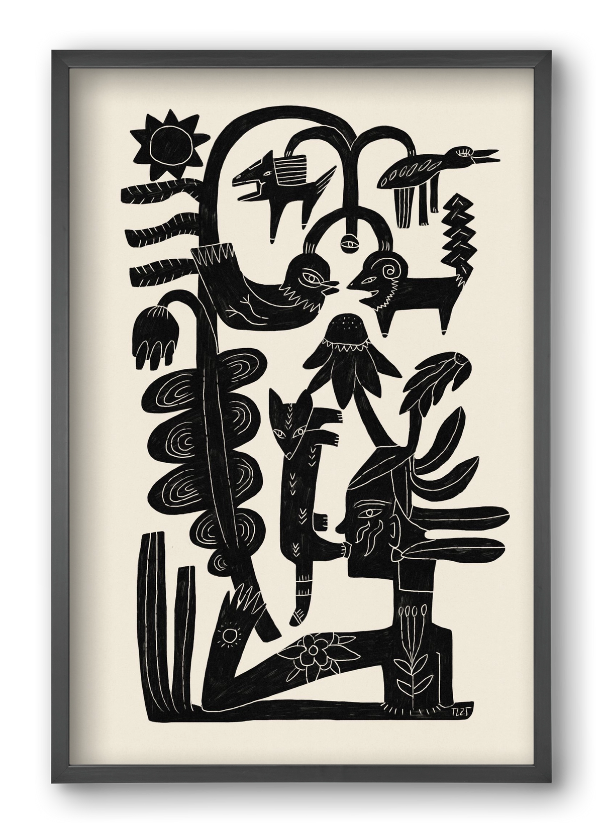 The Singing Tree, 40x60 cm (40x60 cm), Fekete keret