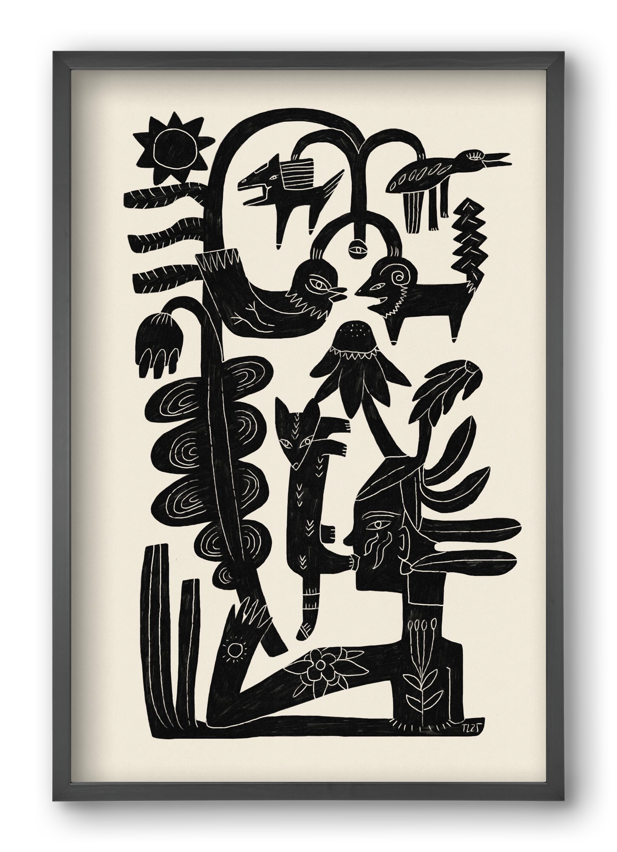 The Singing Tree, 40x60 cm (40x60 cm), Fekete keret