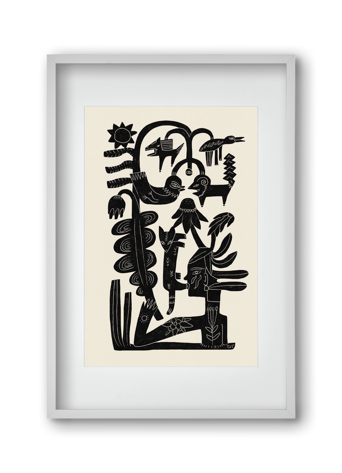 The Singing Tree, 30x45 cm (20x30 cm), Fehér keret, paszpartuval