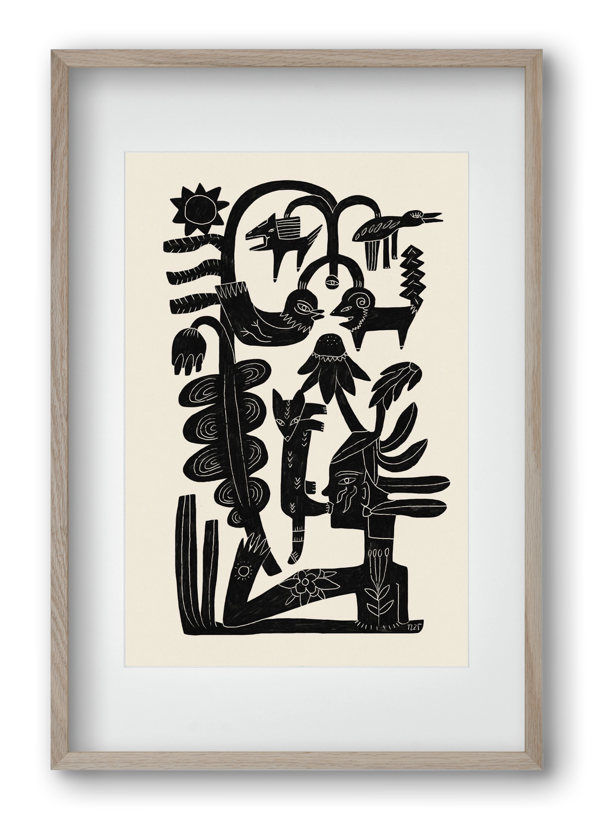 The Singing Tree, 40x60 cm (30x45 cm), Tölgy keret, paszpartuval