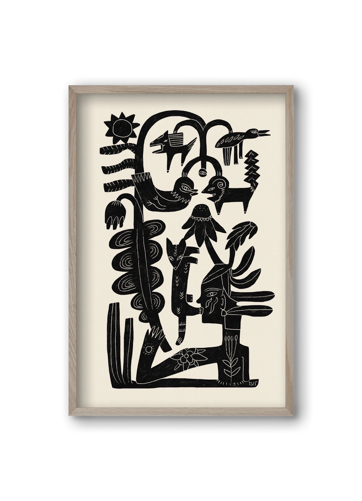 The Singing Tree, 20x30 cm (20x30 cm), Tölgy keret