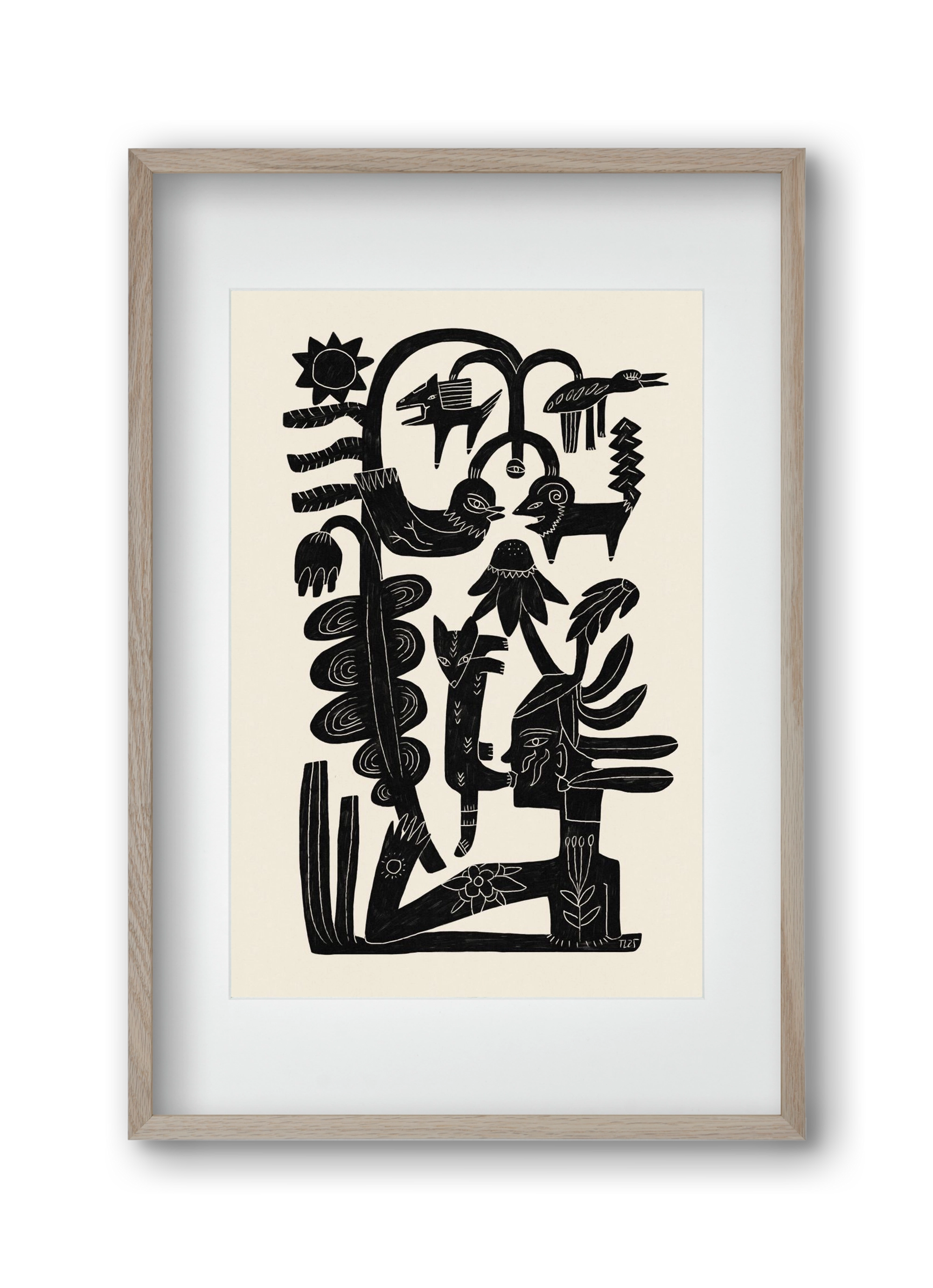 The Singing Tree, 30x45 cm (20x30 cm), Tölgy keret, paszpartuval