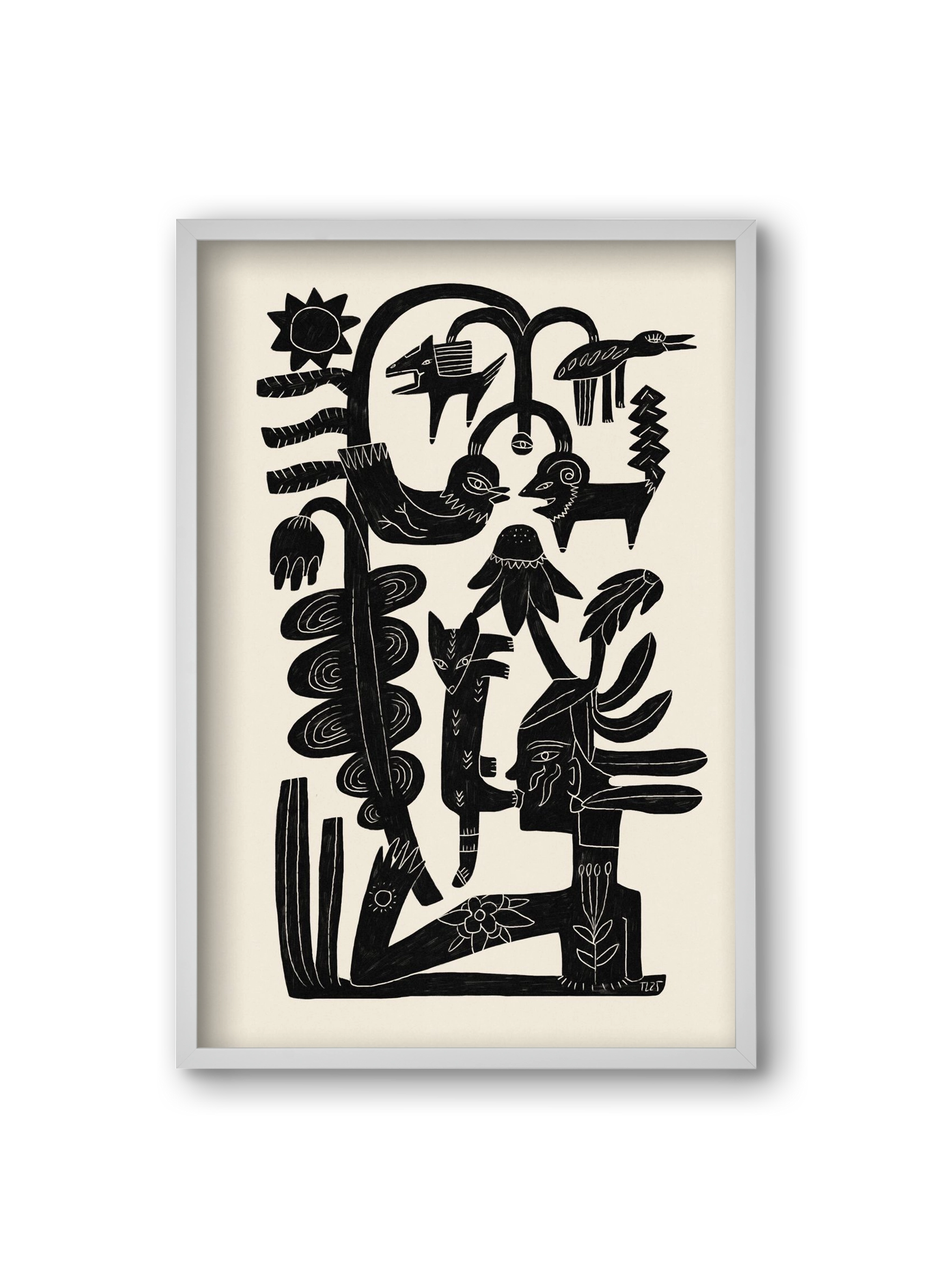 The Singing Tree, 20x30 cm (20x30 cm), Fehér keret