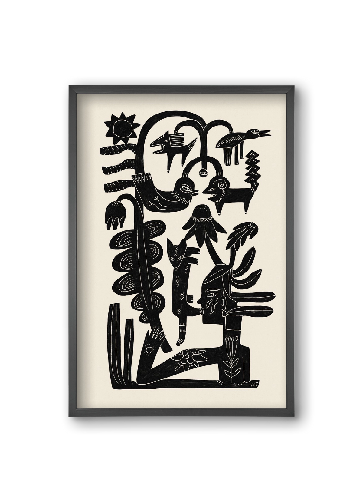 The Singing Tree, 20x30 cm (20x30 cm), Fekete keret