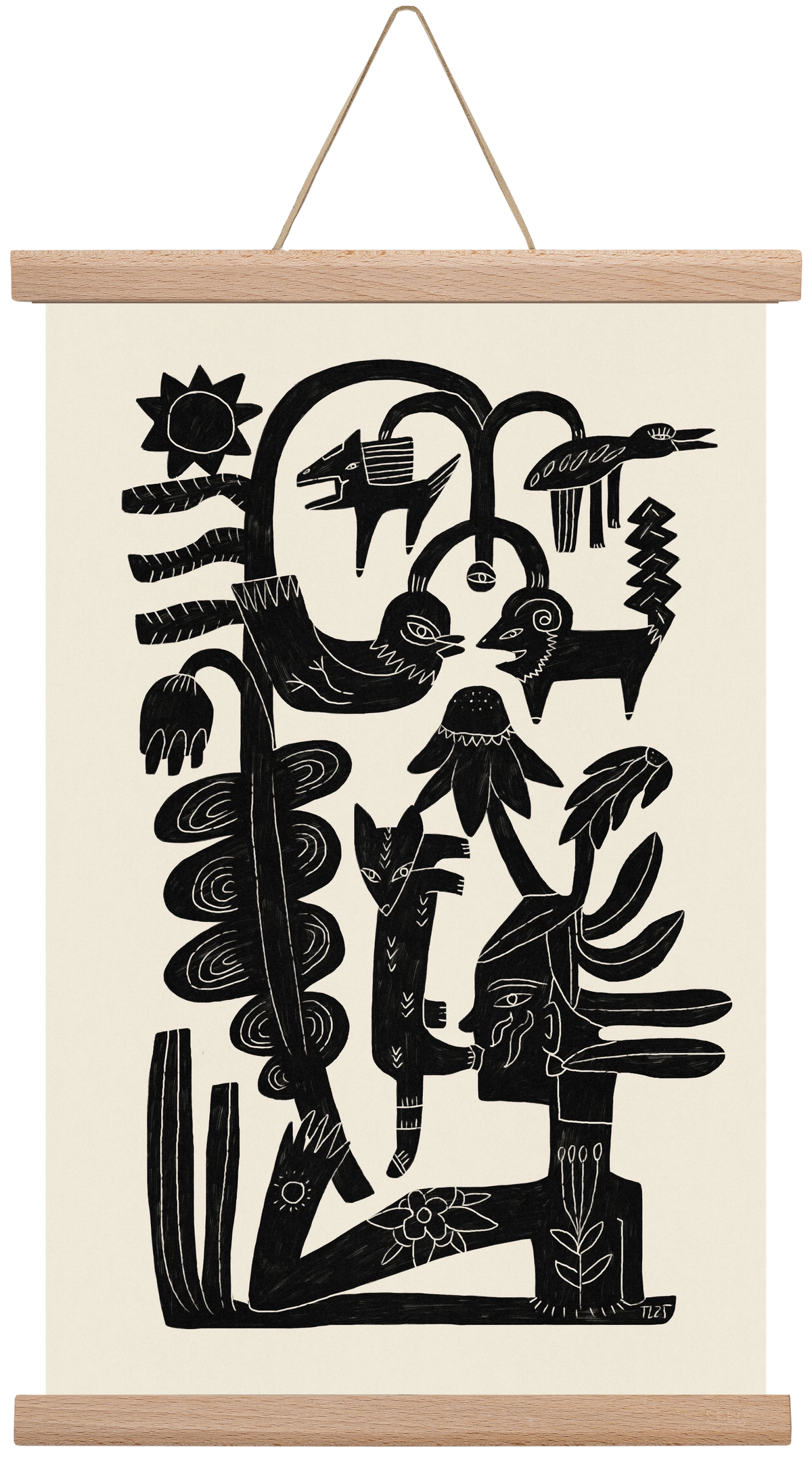 The Singing Tree, 30x45 cm (30x45 cm), Tölgy akasztó