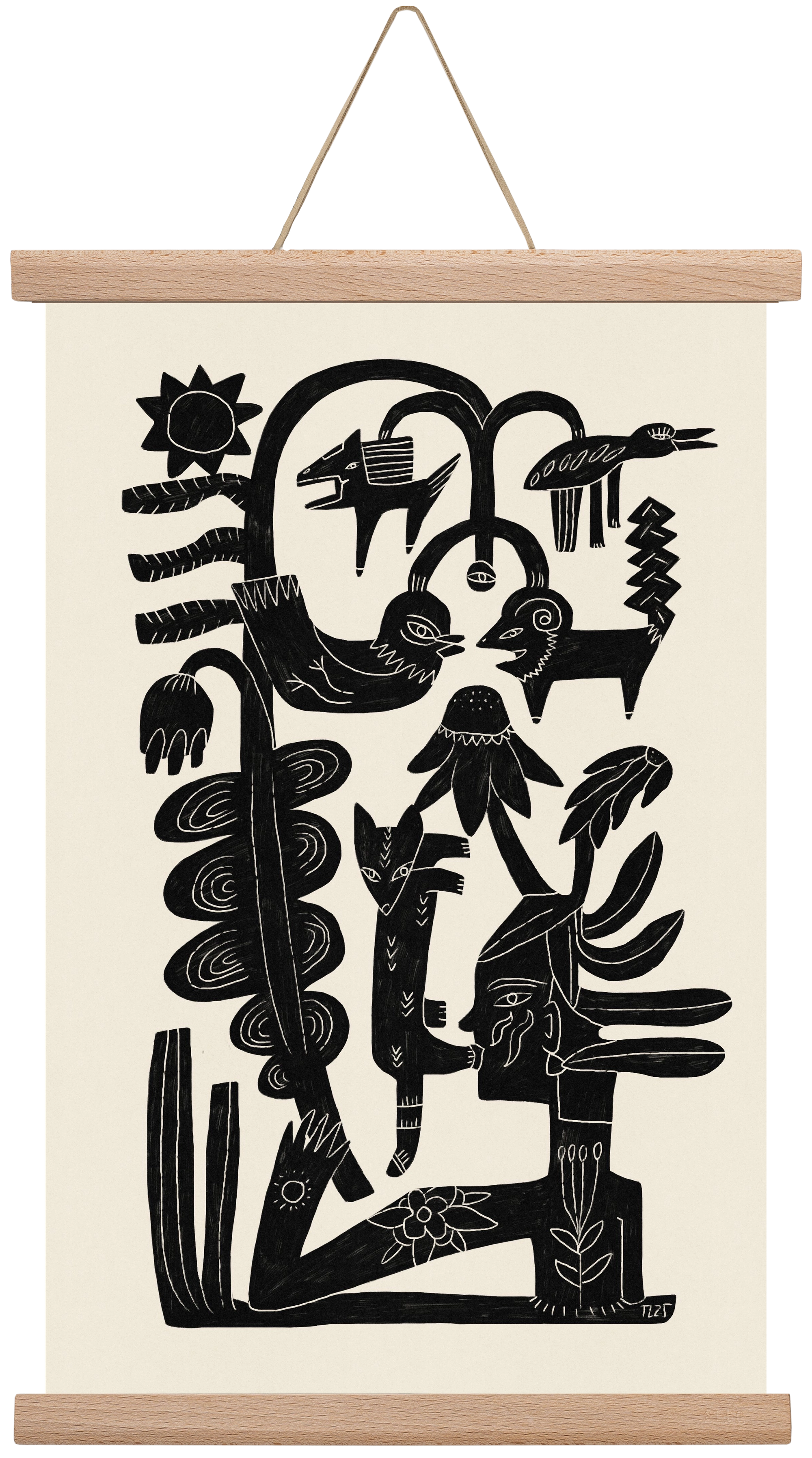 The Singing Tree, 30x45 cm (30x45 cm), Tölgy akasztó