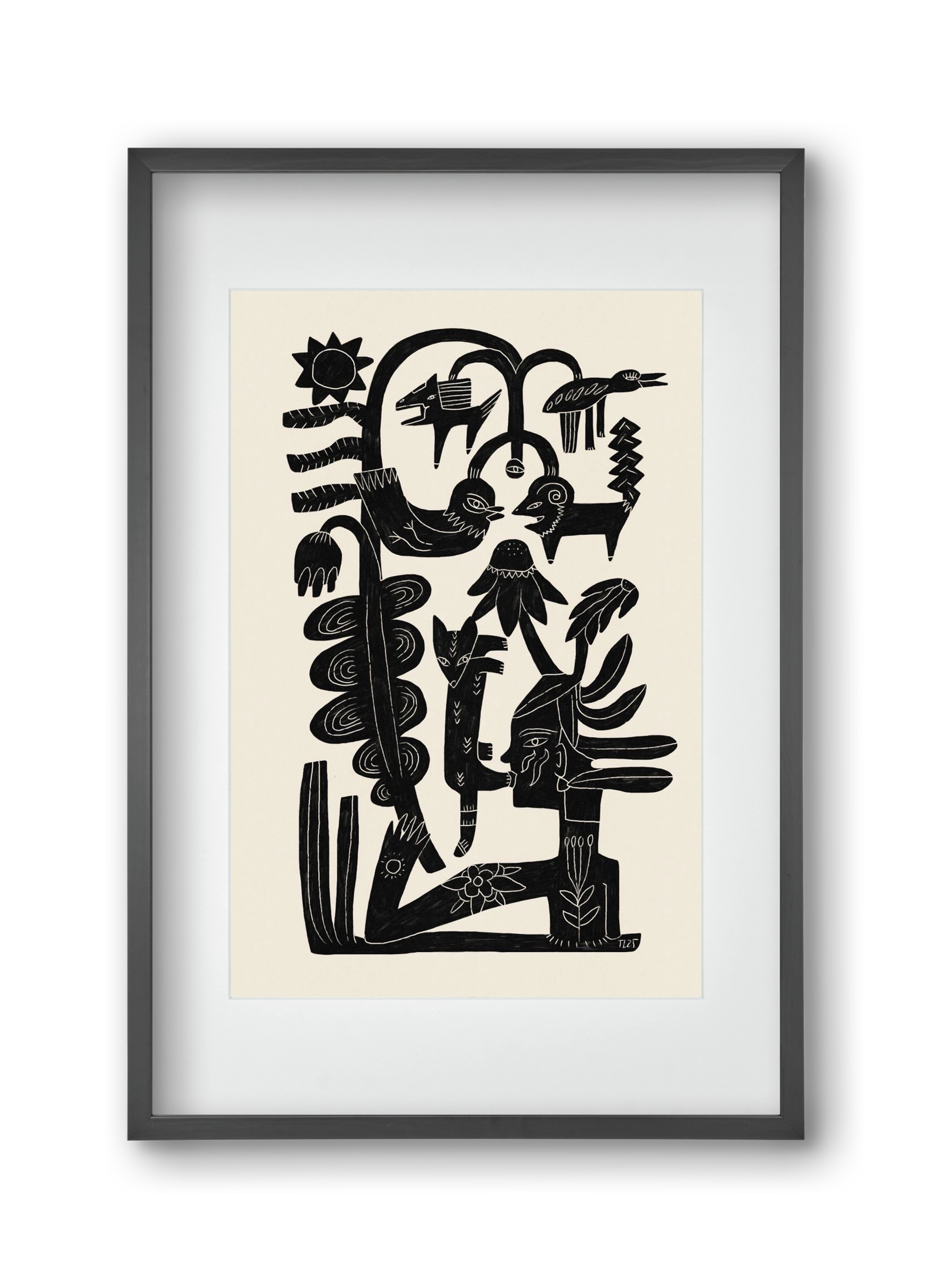 The Singing Tree, 30x45 cm (20x30 cm), Fekete keret, paszpartuval