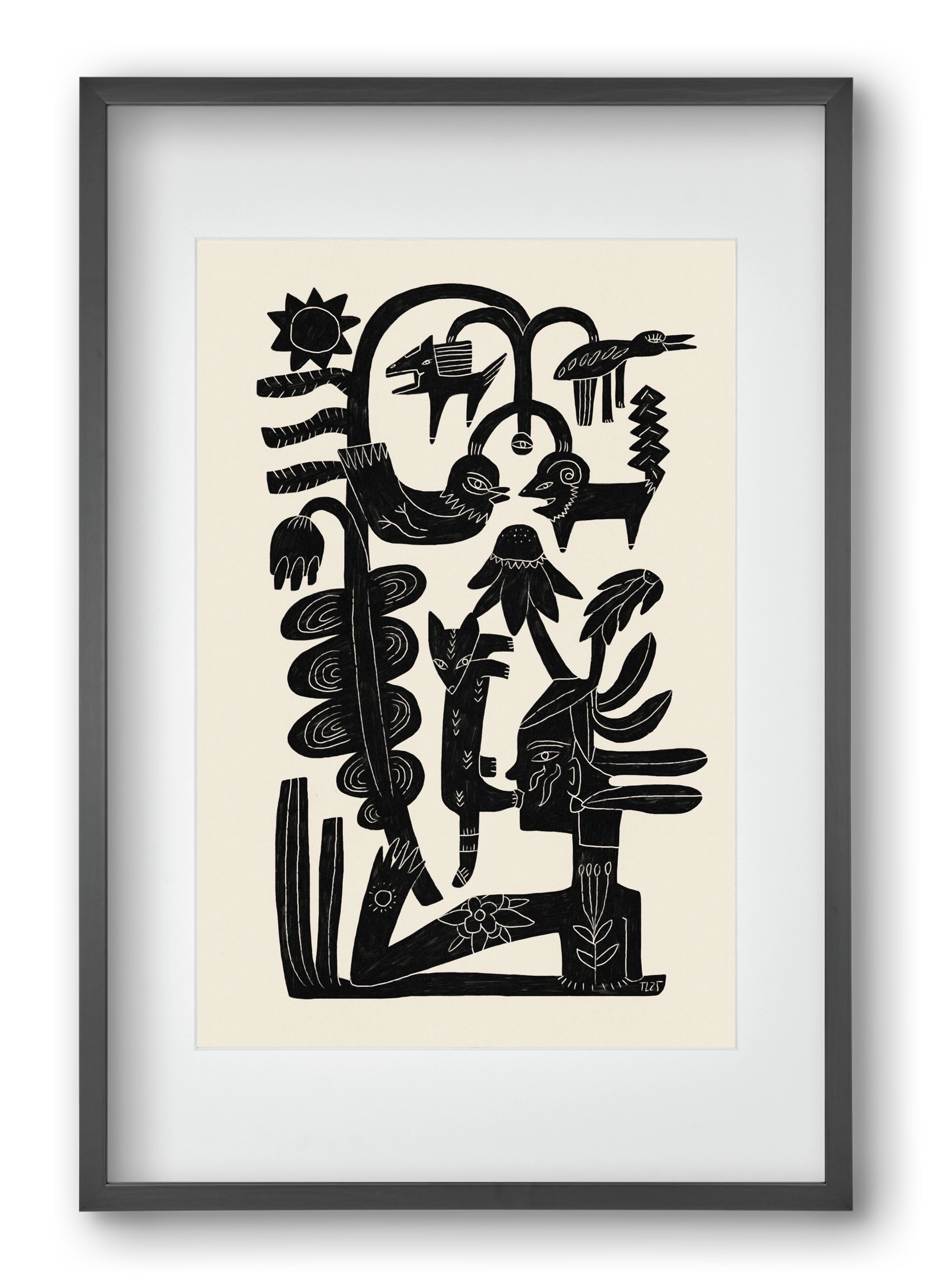 The Singing Tree, 40x60 cm (30x45 cm), Fekete keret, paszpartuval