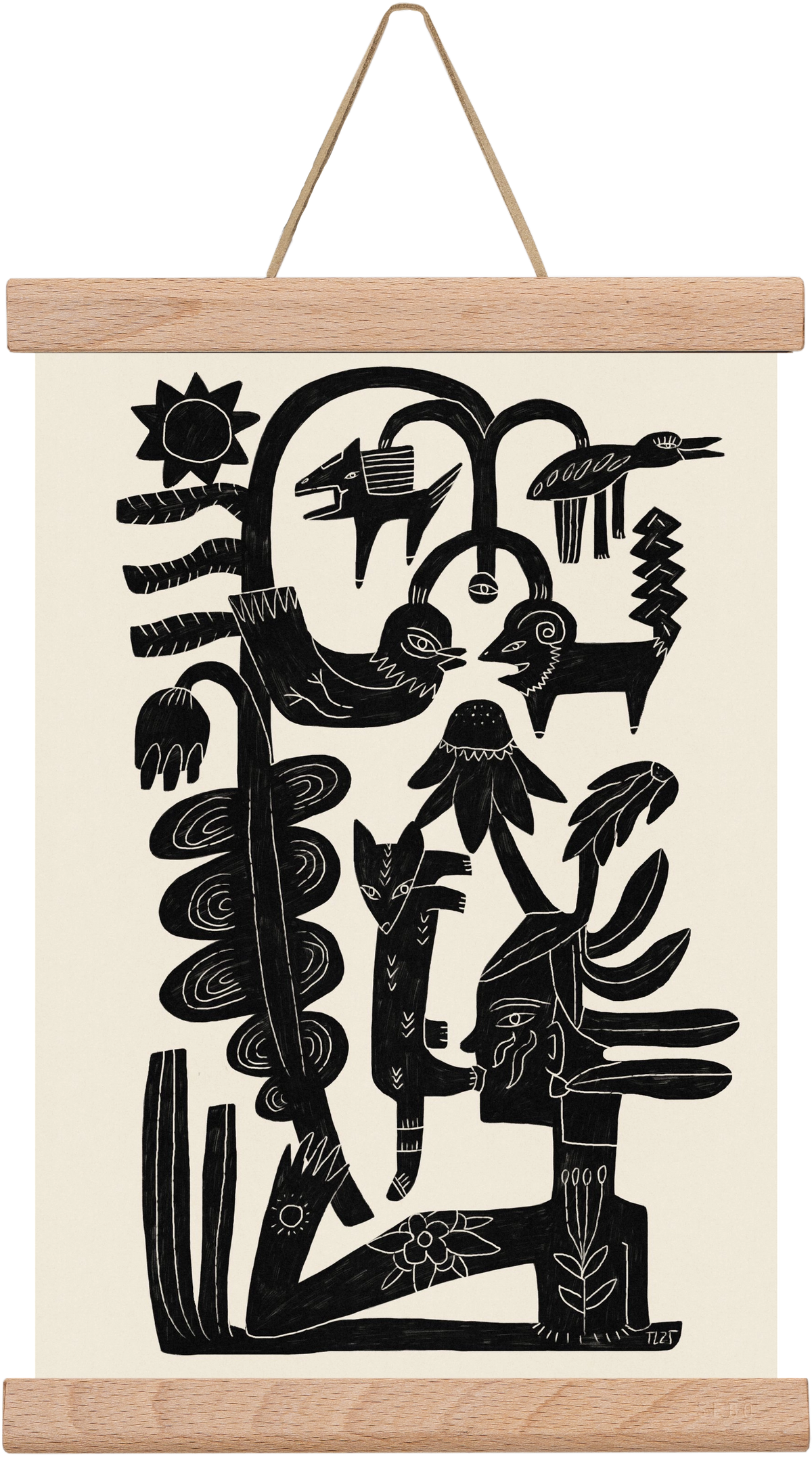 The Singing Tree, 20x30 cm (20x30 cm), Tölgy akasztó