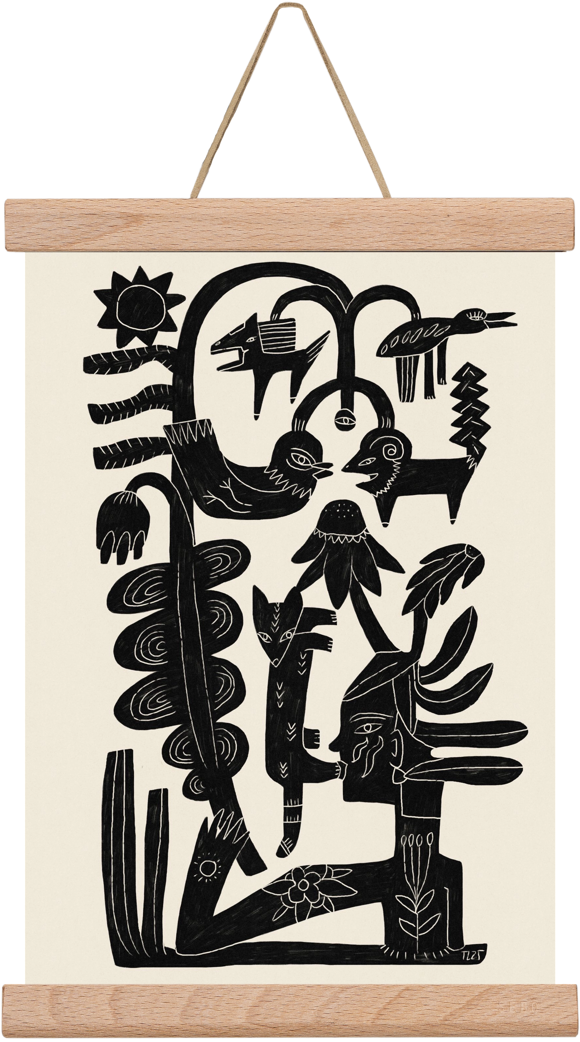 The Singing Tree, 20x30 cm (20x30 cm), Tölgy akasztó