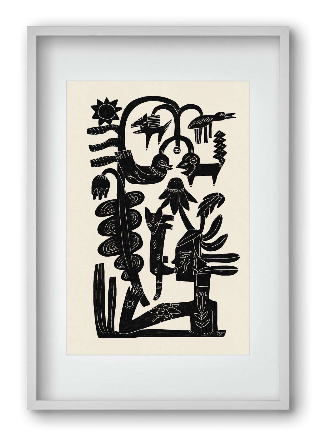 The Singing Tree, 40x60 cm (30x45 cm), Fehér keret, paszpartuval