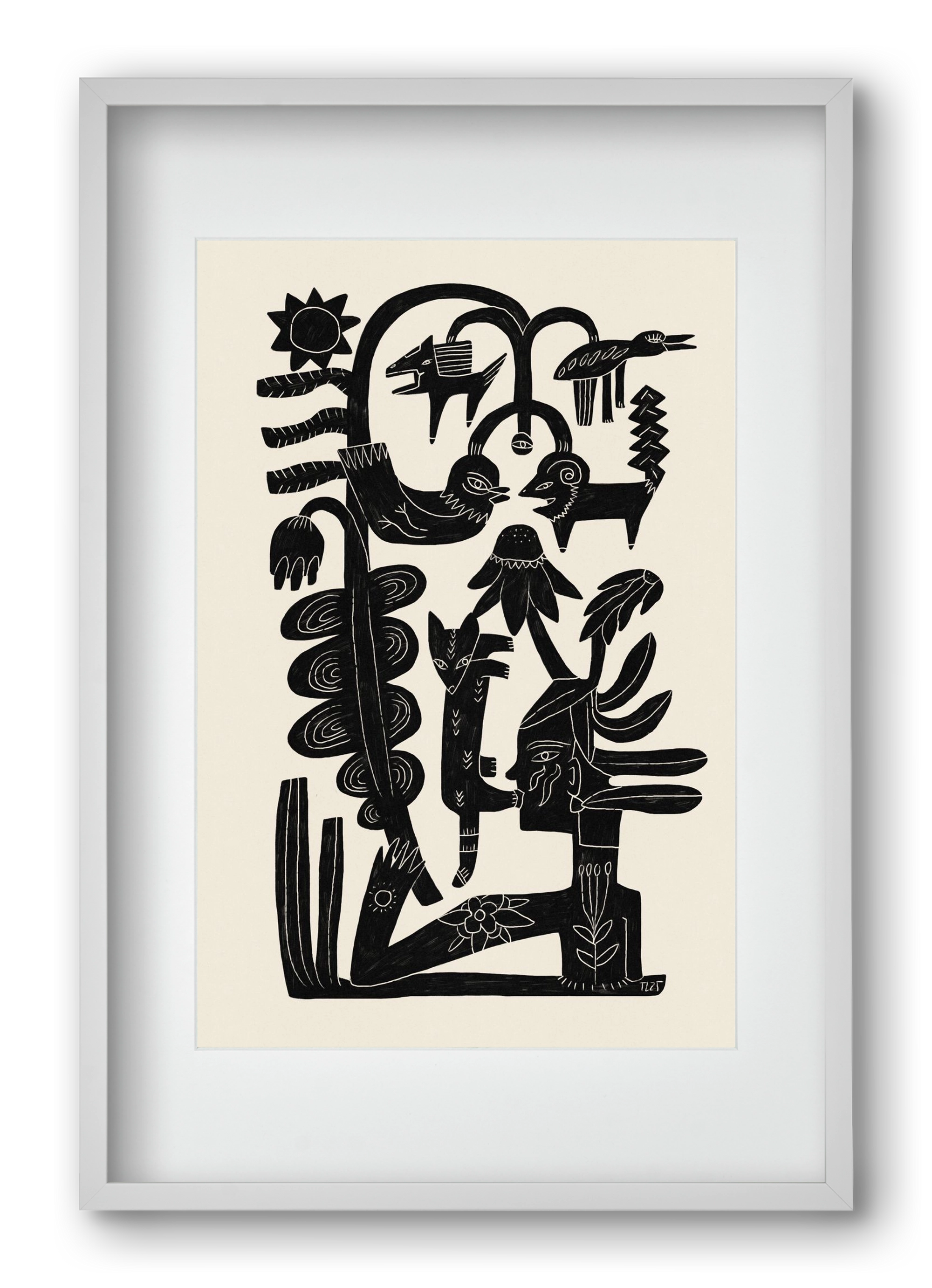 The Singing Tree, 40x60 cm (30x45 cm), Fehér keret, paszpartuval