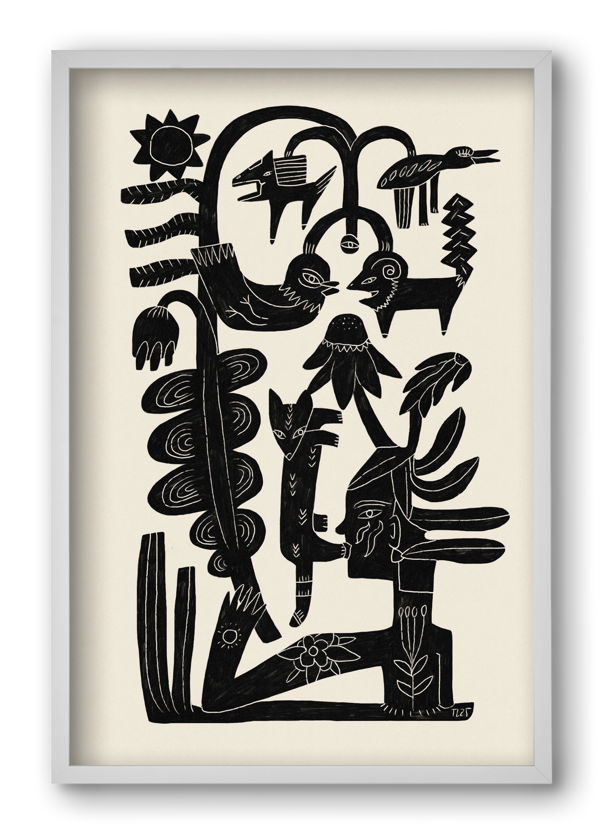 The Singing Tree, 40x60 cm (40x60 cm), Fehér keret